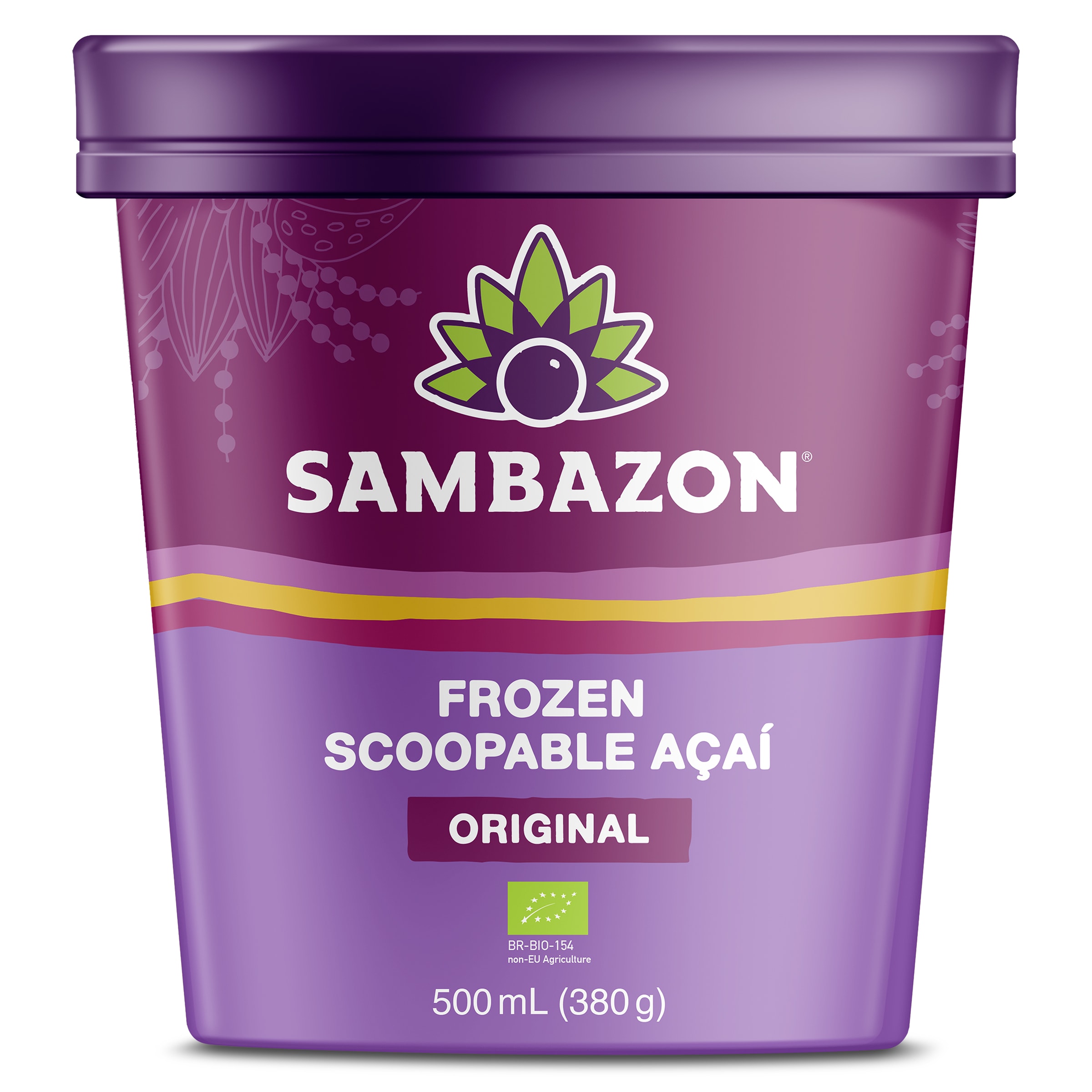 Helado de açai Sambazon tarrina 380 g