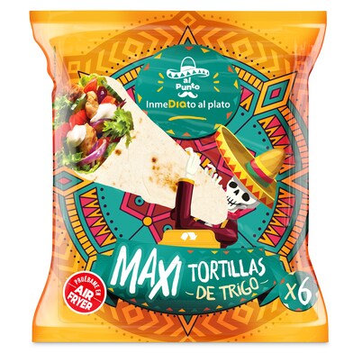 Tortillas de trigo maxi Al Punto Dia bolsa 360 g-0 Tortillas de trigo maxi Al Punto Dia bolsa 360 g-0