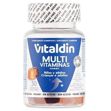Gominolas de multivitaminas Vitaldin frasco 30 unidades-0 Gominolas de multivitaminas Vitaldin frasco 30 unidades-0