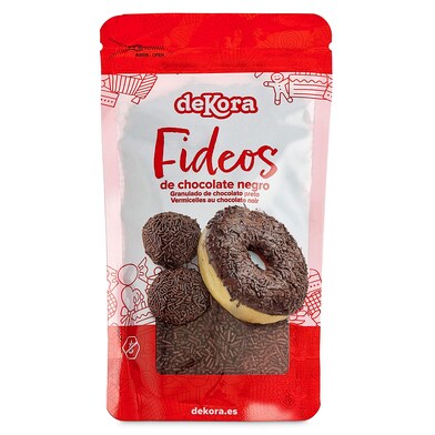 Fideos de chocolate negro Dekora bolsa 100 g-0 Fideos de chocolate negro Dekora bolsa 100 g-0