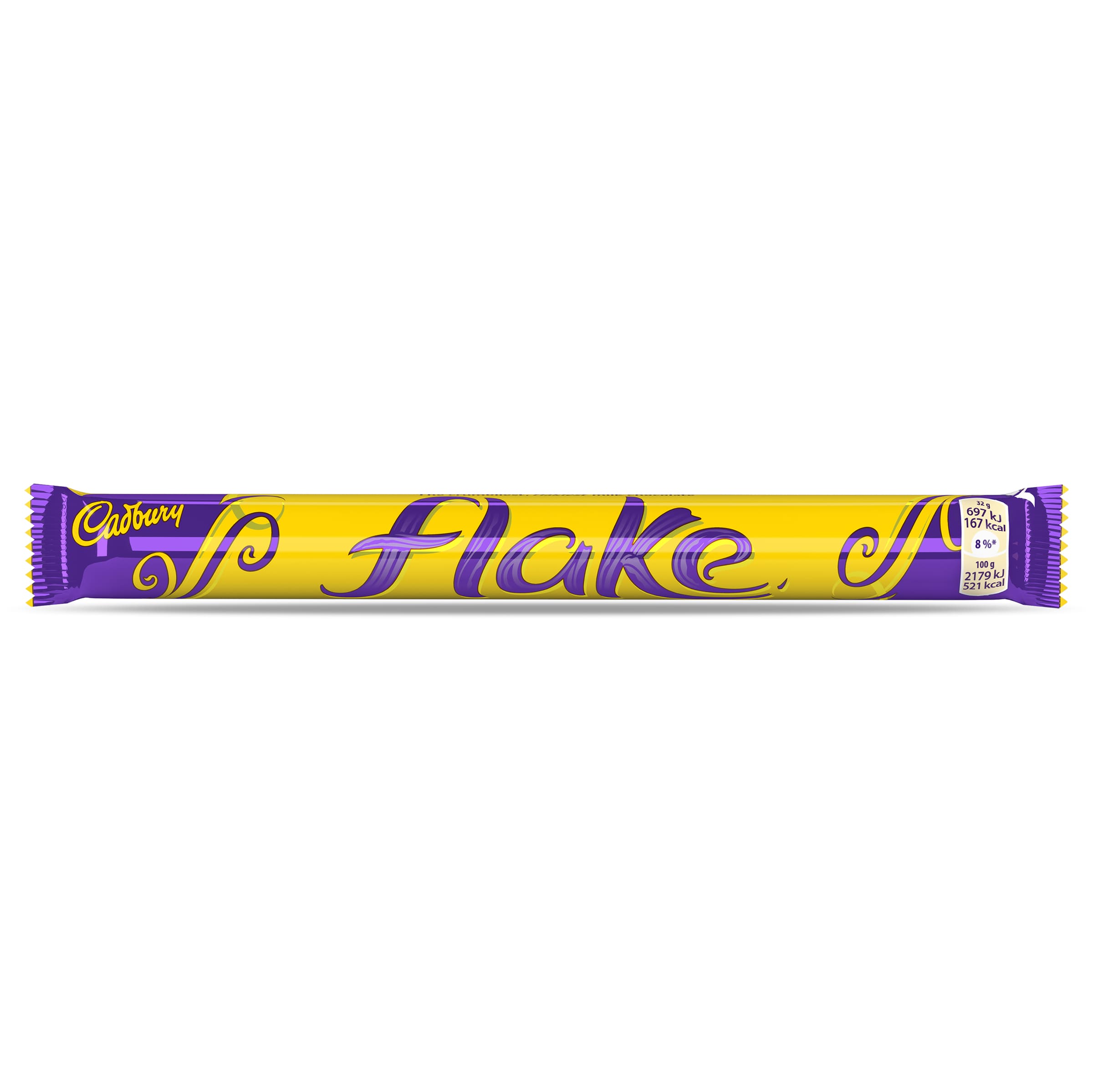 Barrita de chocolate con leche flake Cadbury bolsa 32 g