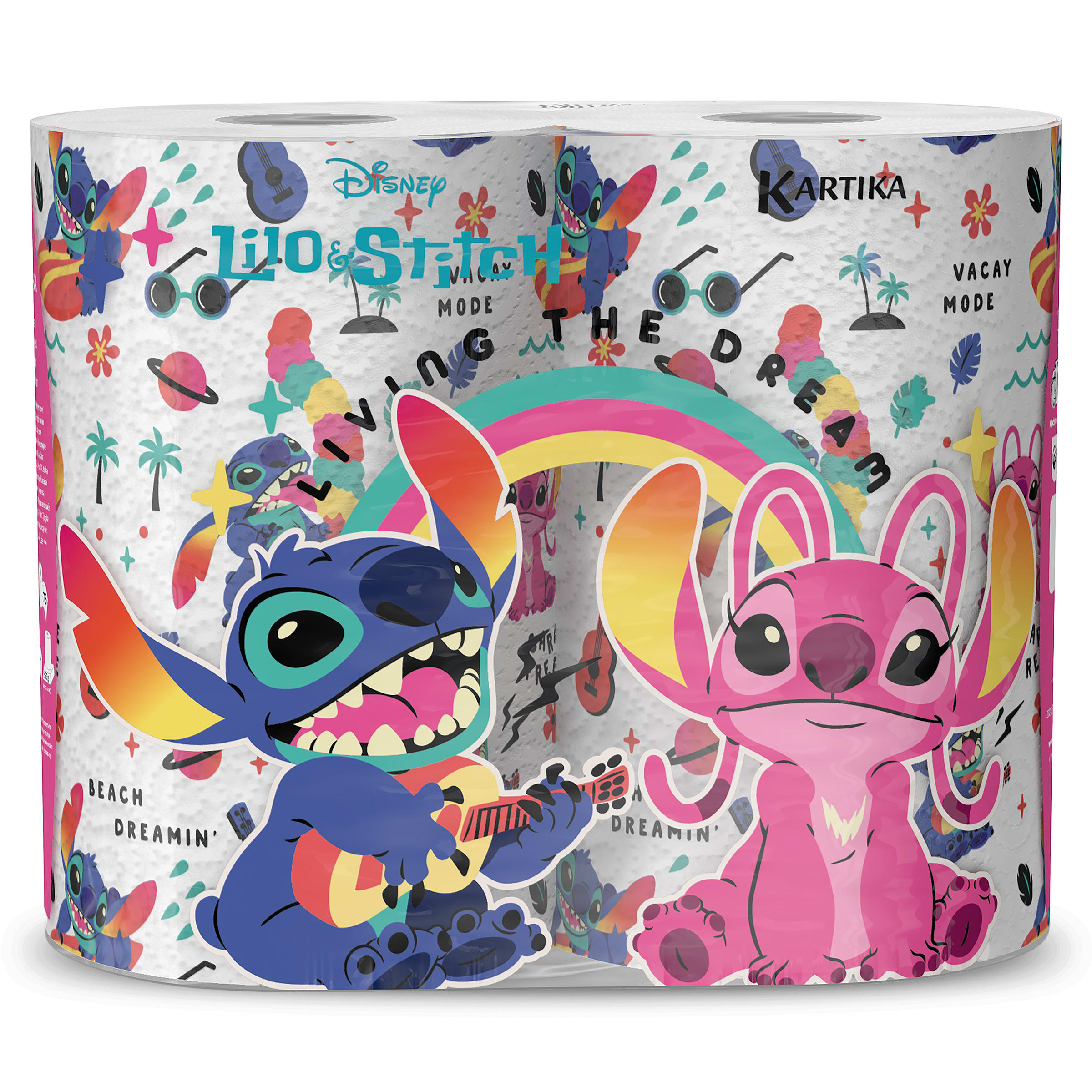 Papel de cocina decorado Lilo & Stitch Kartika bolsa 2 unidades