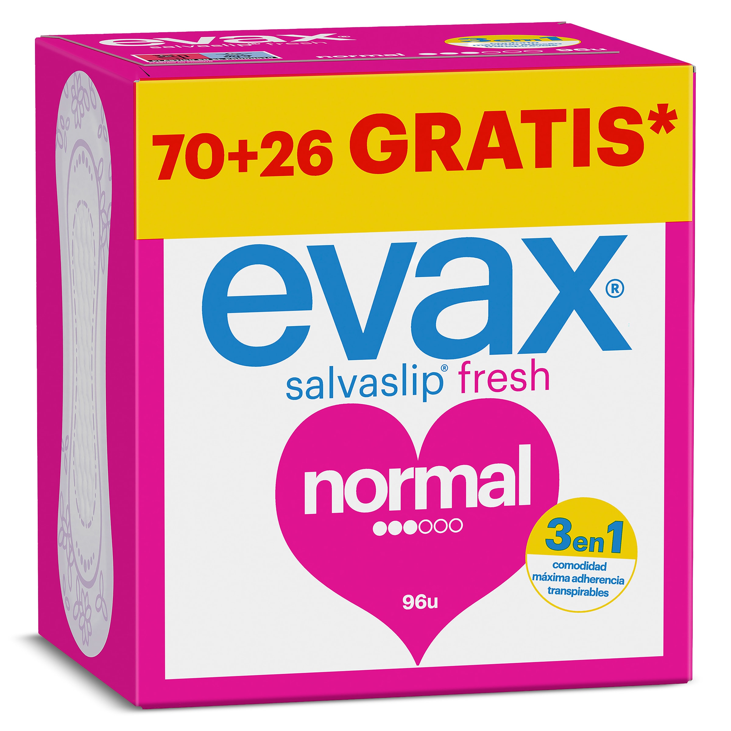 Protegeslip normal Evax 96 unidades