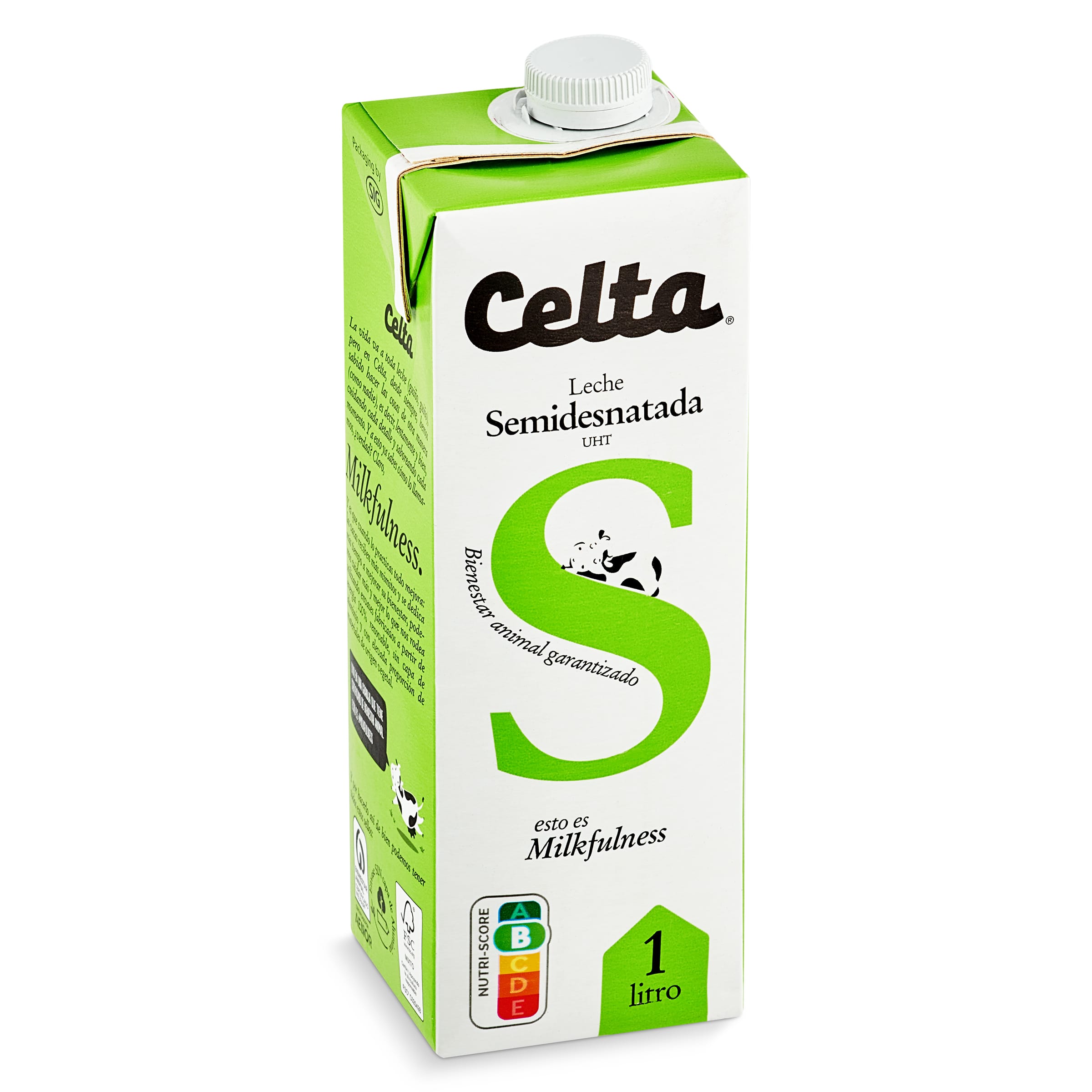 Leche semidesnatada Celta brik 1 l