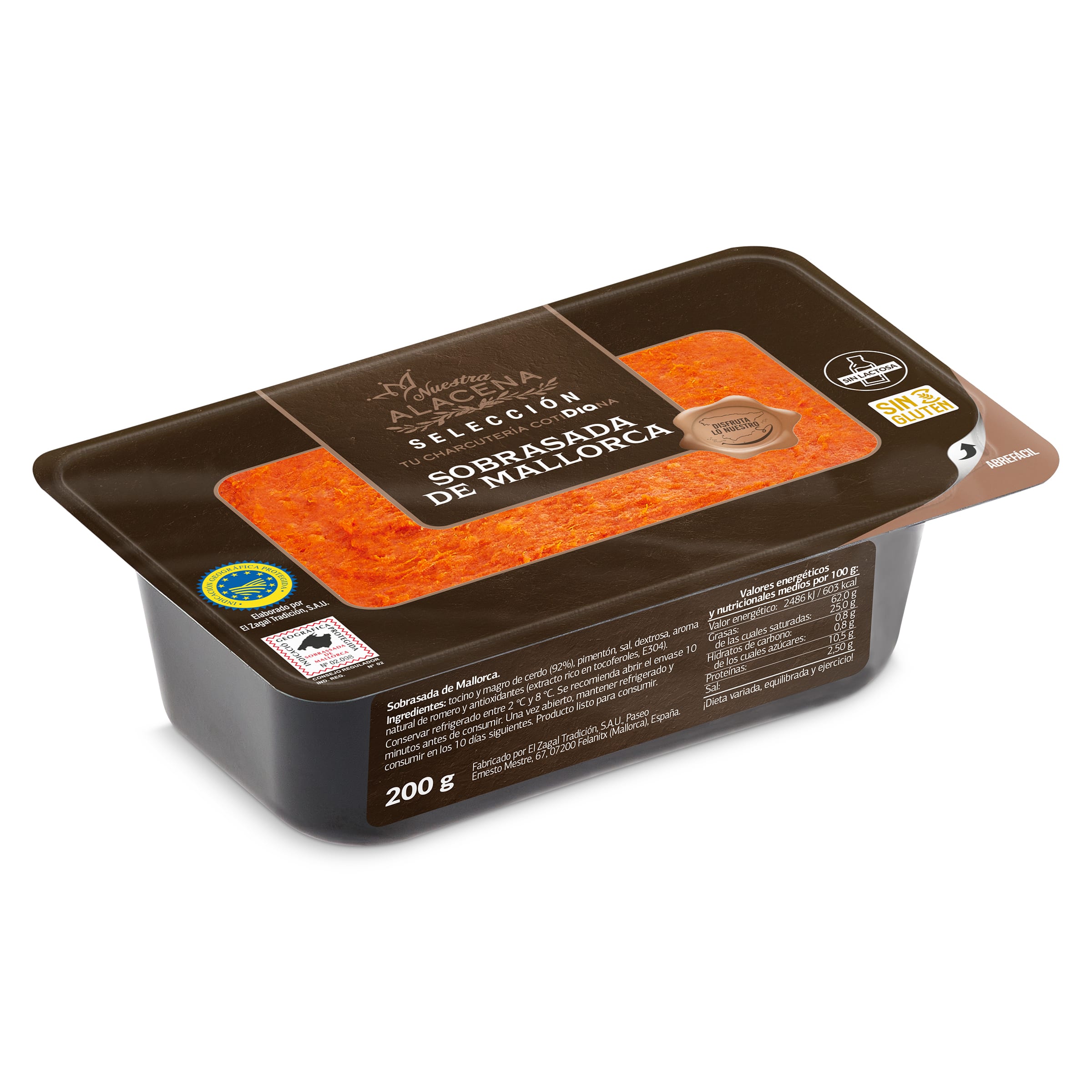 Sobrasada de Mallorca Dia Nuestra Alacena 200 g