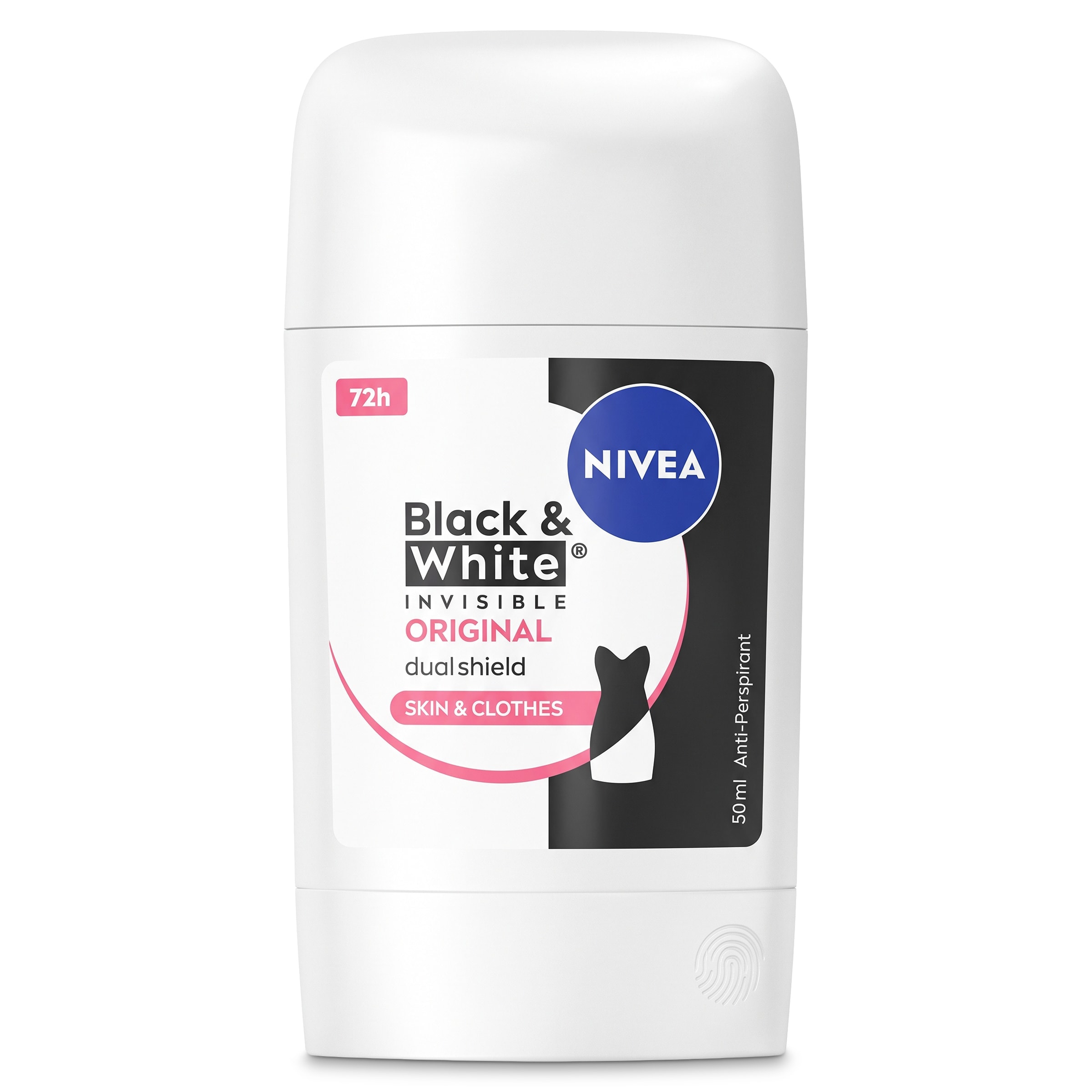 Desodorante stick black&white invisible Nivea 50 ml