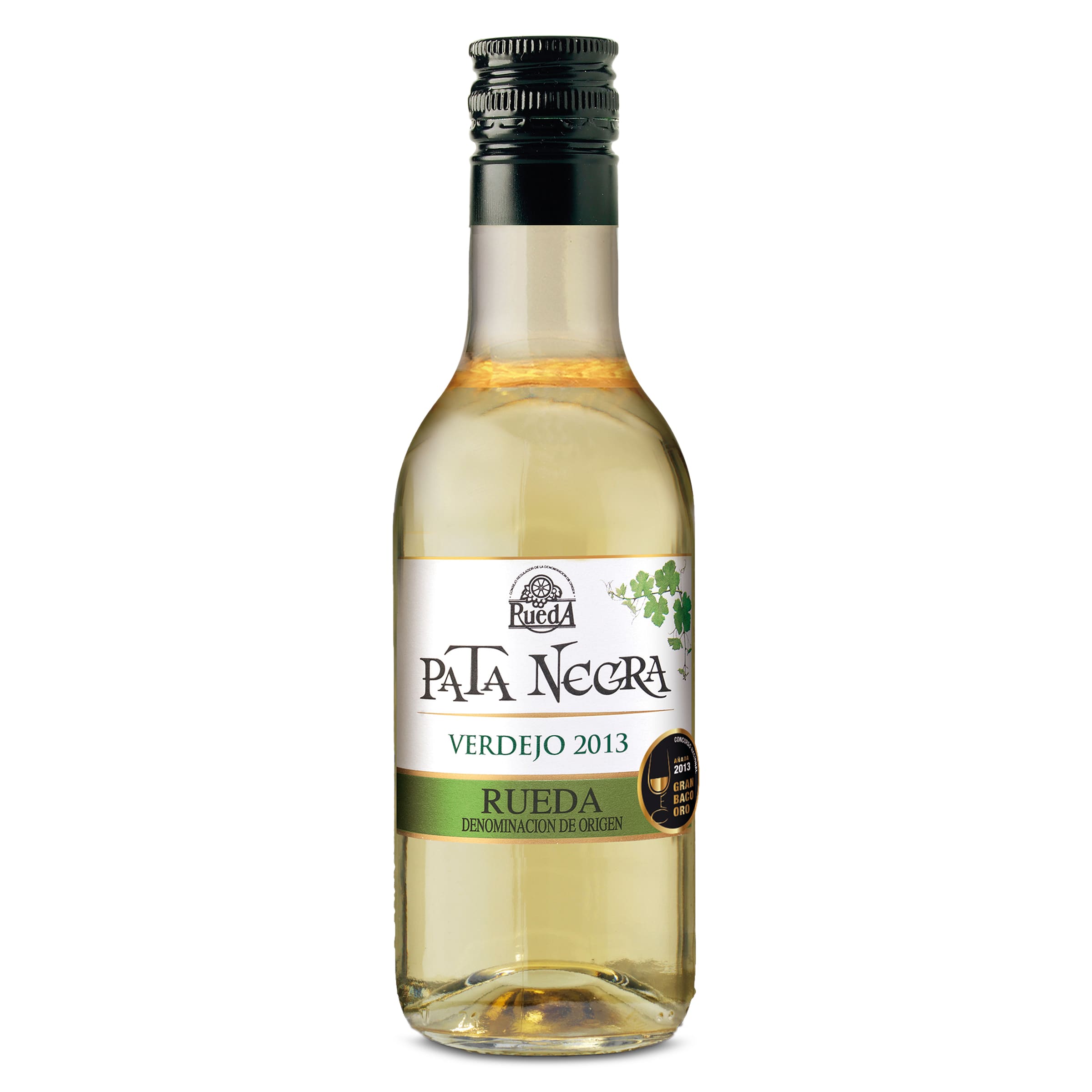 Vino blanco verdejo DO Rueda Pata negra botella 20 cl