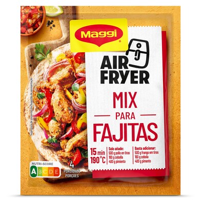 Sazonador para fajitas mix air fryer Maggi 27 g-0 Sazonador para fajitas mix air fryer Maggi 27 g-0