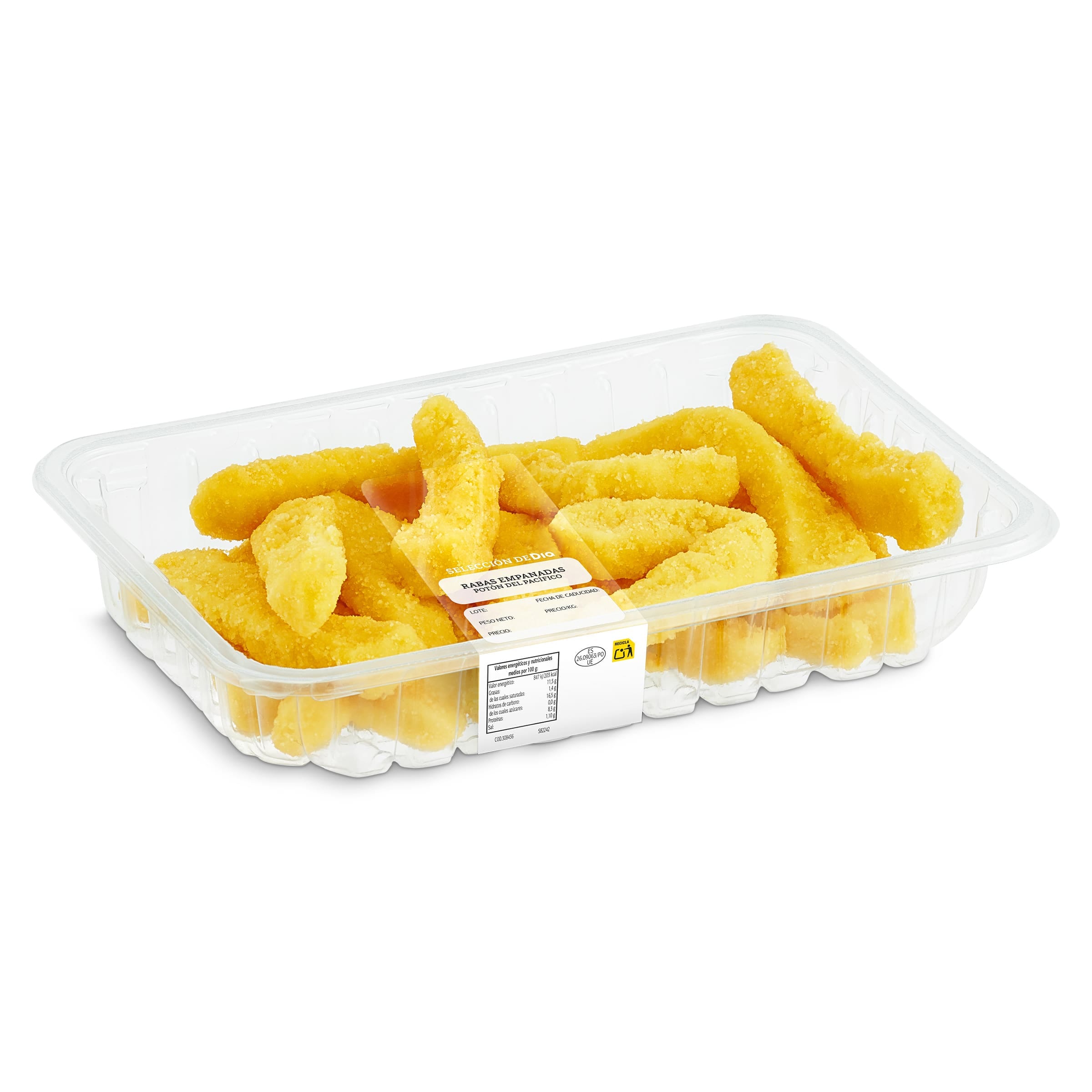 Rabas empanadas Selección de Dia 250 g aprox.