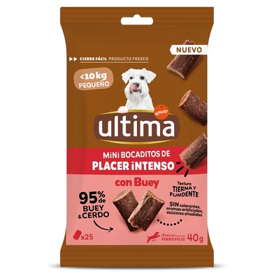 Snack para perros con buey Ultima bolsa 40 g-0 Snack para perros con buey Ultima bolsa 40 g-0
