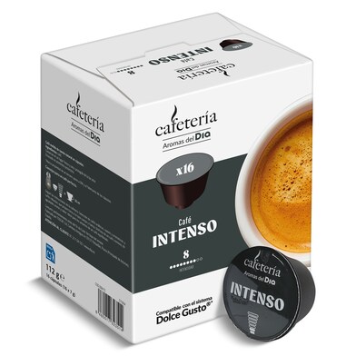 Cápsulas intenso espresso Dia Cafetería 16 unidades-0 Cápsulas intenso espresso Dia Cafetería 16 unidades-0