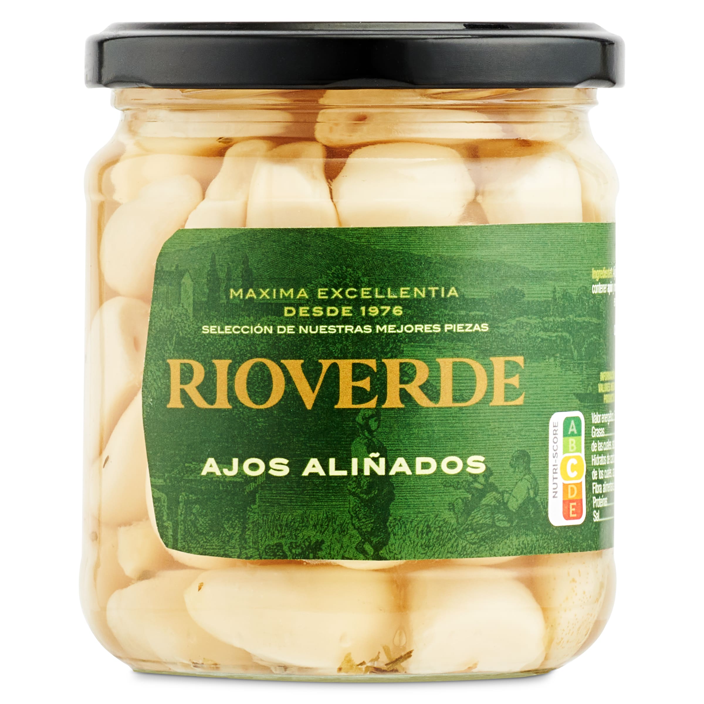 Ajos aliñados Rioverde frasco 220 g