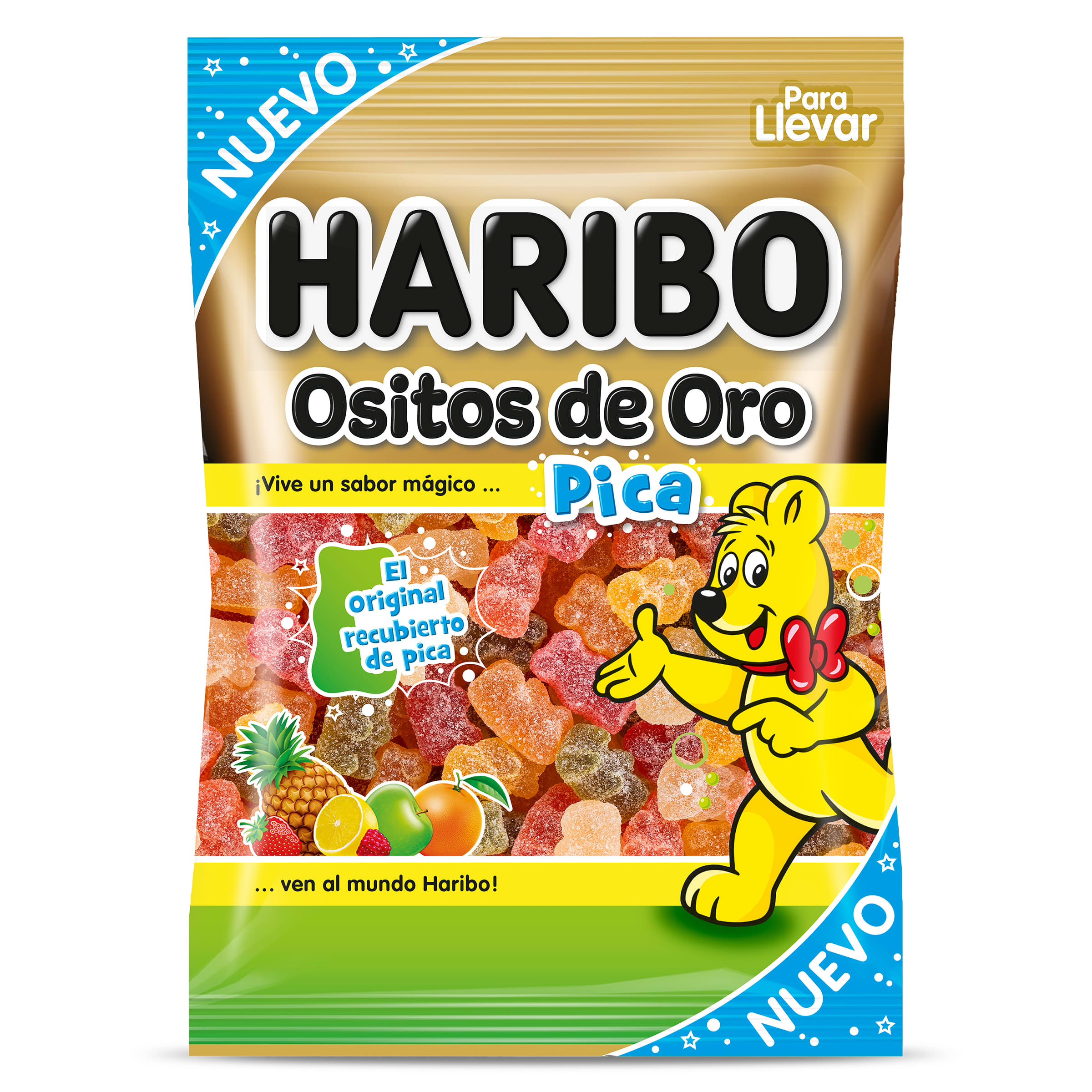 Golosinas ositos de oro pica Haribo bolsa 100 g