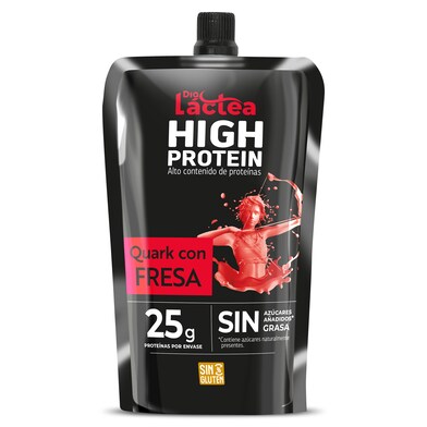 Queso quark con fresa alto en proteínas Dia Láctea 200 g-0 Queso quark con fresa alto en proteínas Dia Láctea 200 g-0