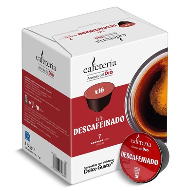 Cápsulas de café descafeinado Dia Cafetería 16 unidades-0 Cápsulas de café descafeinado Dia Cafetería 16 unidades-0
