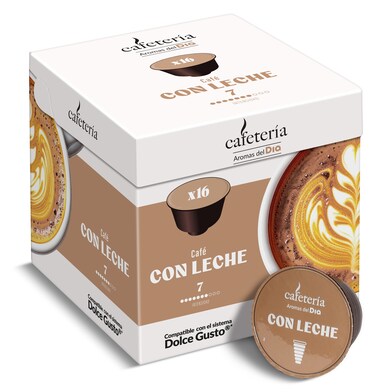 Cápsulas de café con leche Dia Cafetería 16 unidades-0 Cápsulas de café con leche Dia Cafetería 16 unidades-0