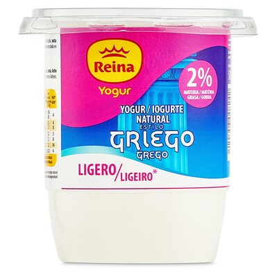 Yogur griego natural ligero Reina vaso 500 g-0 Yogur griego natural ligero Reina vaso 500 g-0