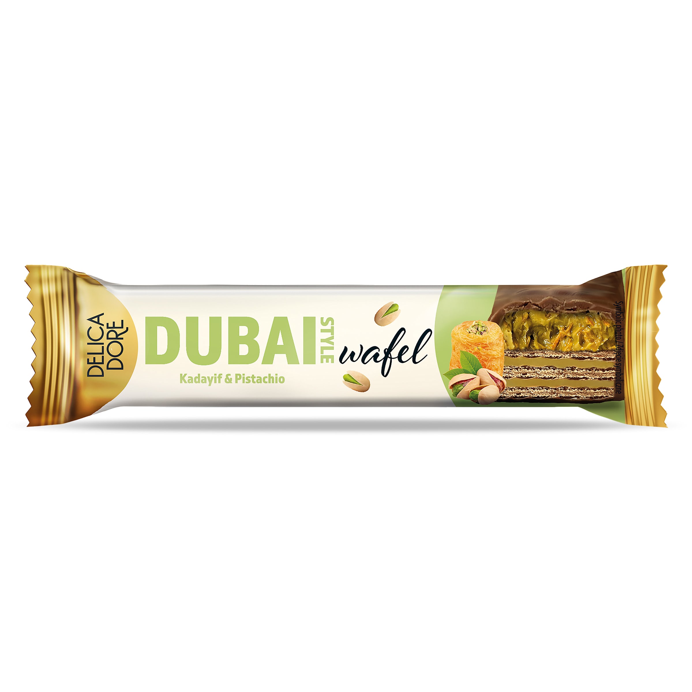 Chocolate relleno de pistacho Dubai Delicadore bolsa 40 g