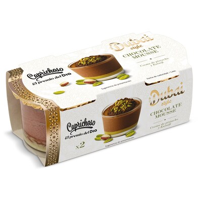 Mousse de chocolate con pistacho estilo Dubai Dia Caprichoso pack 2 x 70 g-0 Mousse de chocolate con pistacho estilo Dubai Dia Caprichoso pack 2 x 70 g-0