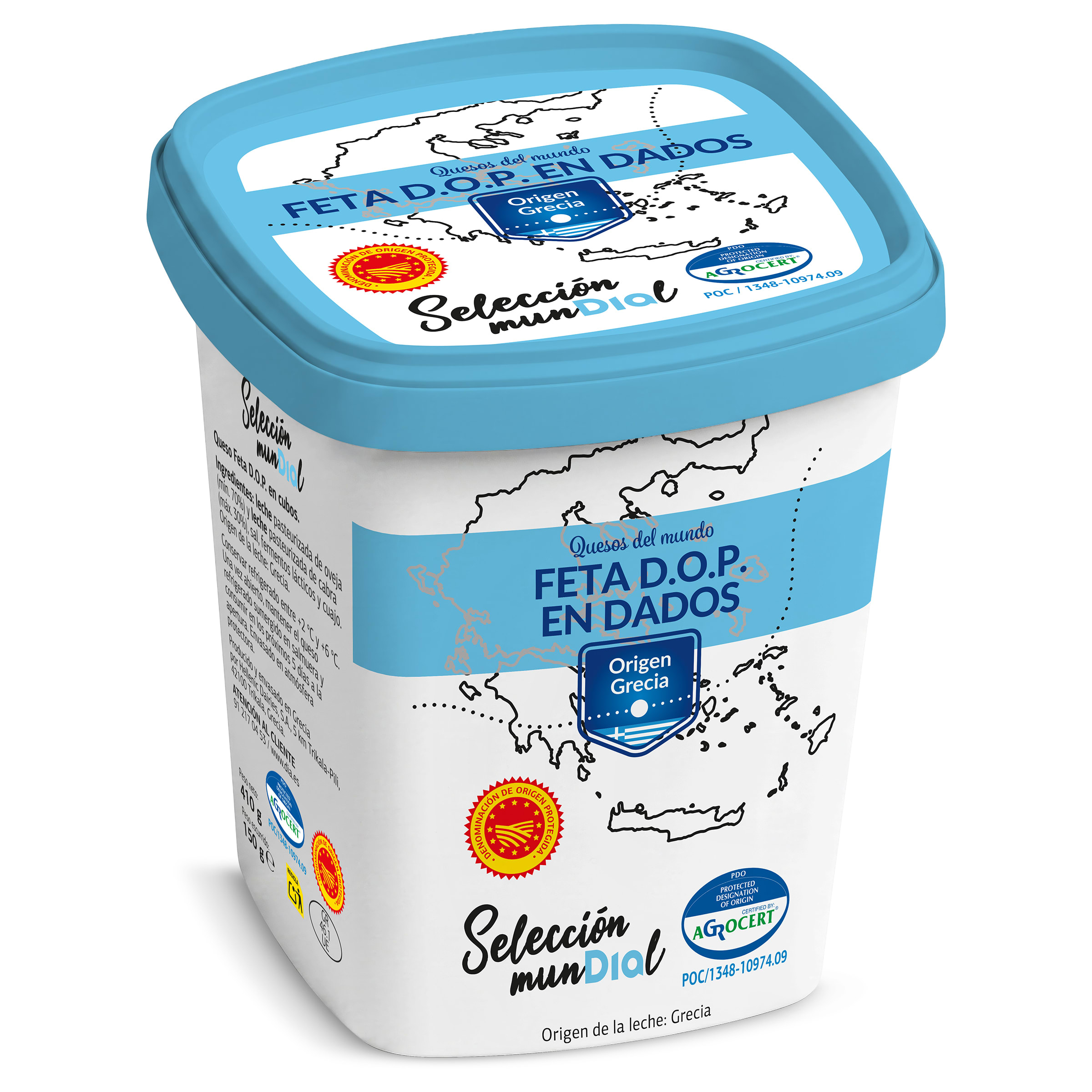 Queso feta D.O.P. en dados Dia Selección Mundial 150 g