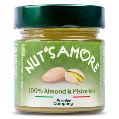 Crema de pistachos y almendra Nut's amore bote 175 g-0 Crema de pistachos y almendra Nut's amore bote 175 g-0