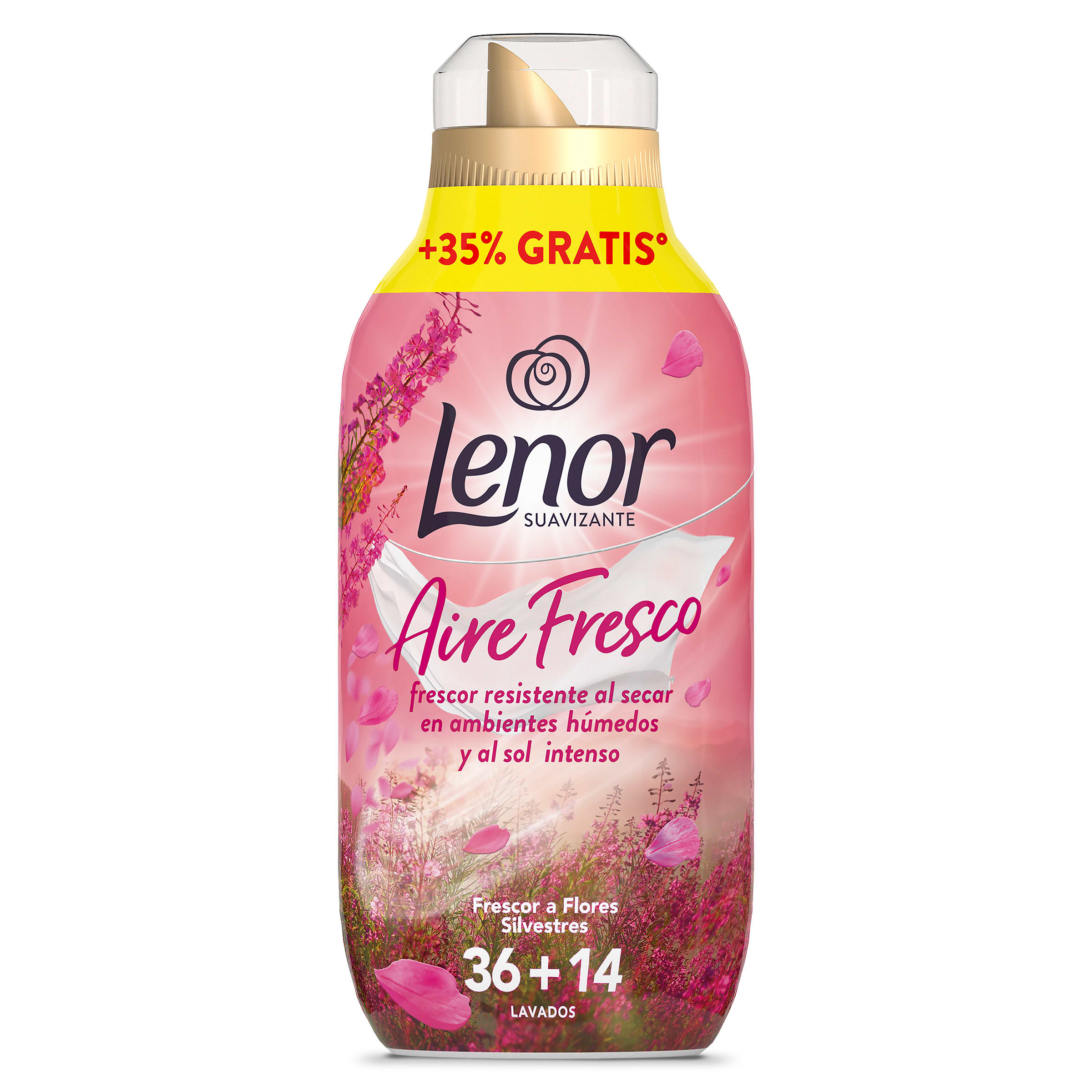 Suavizante frescor a flores silvestres aire fresco Lenor botella 50 lavados