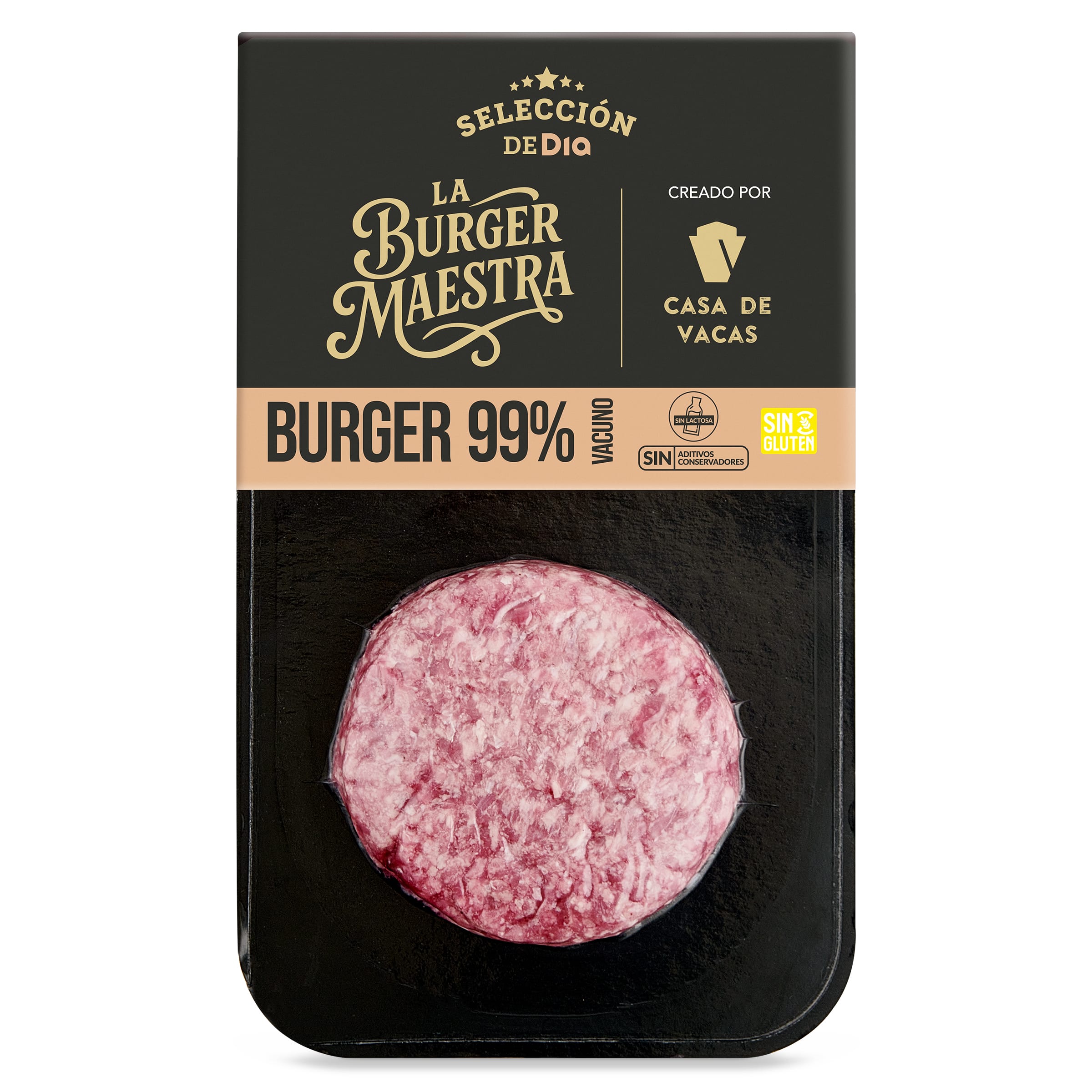 Burger de vacuno 99% carne Selección de Dia blister 150 g