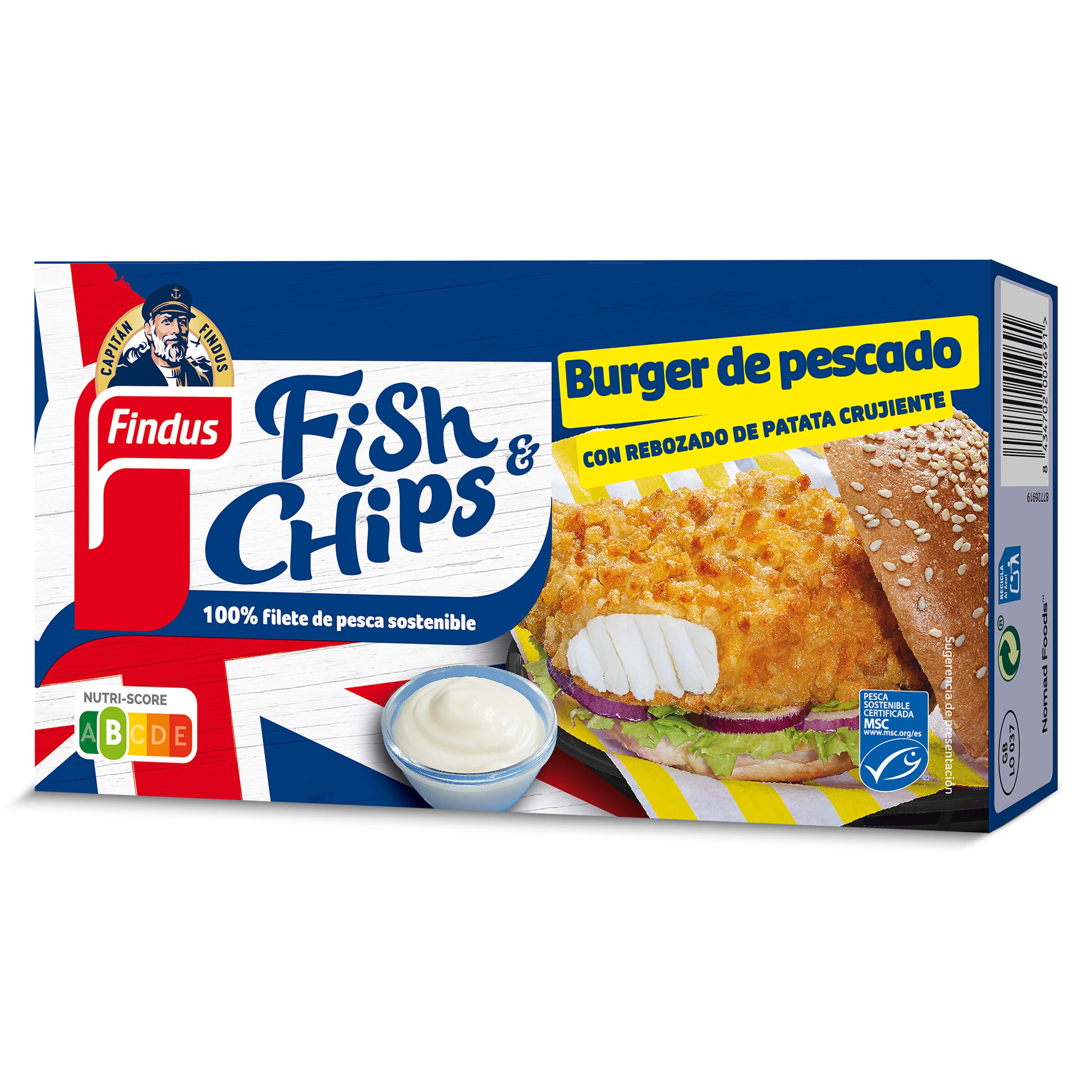 Burger de pescado MSC Findus caja 270 g