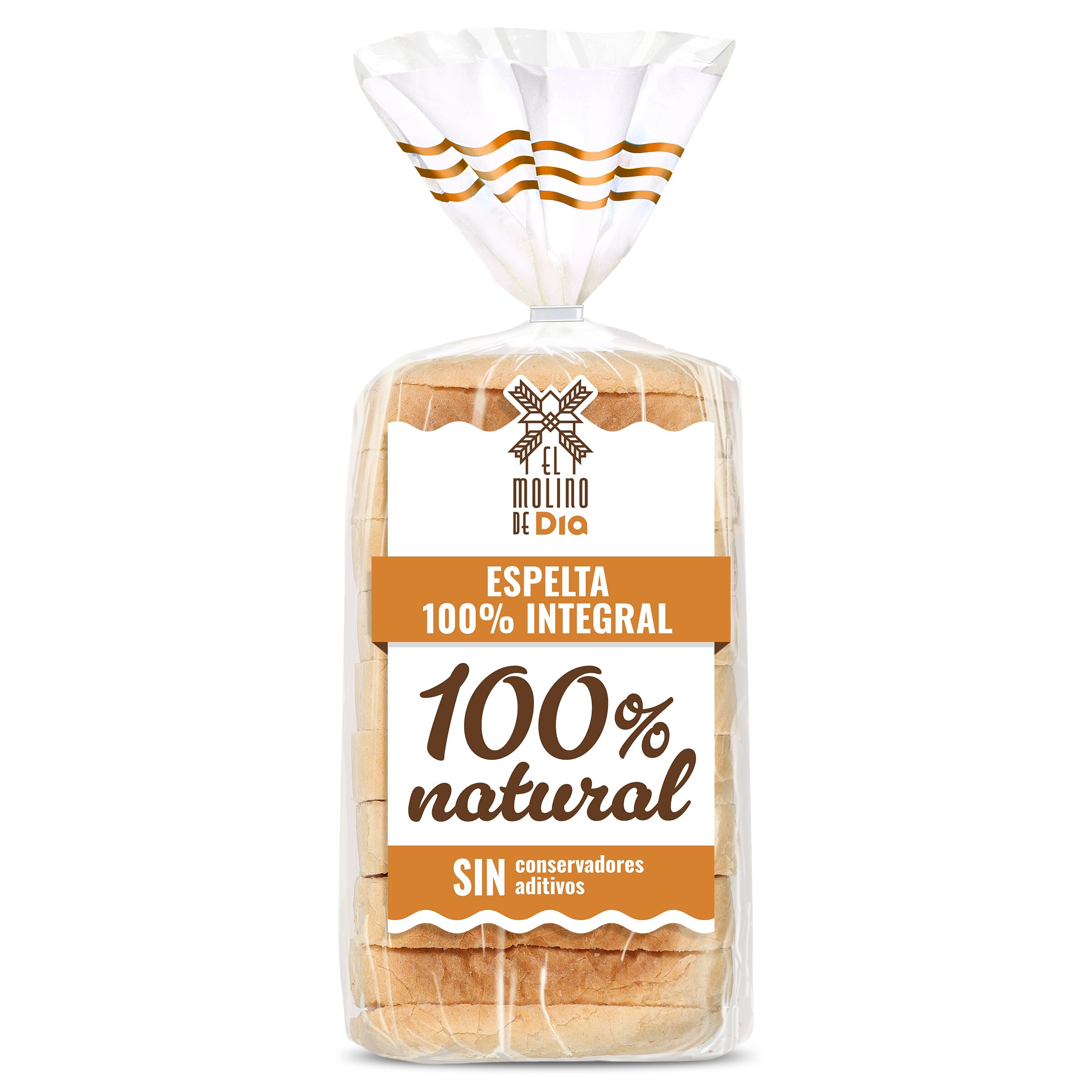 Pan de molde espelta integral El molino de Dia 400 g