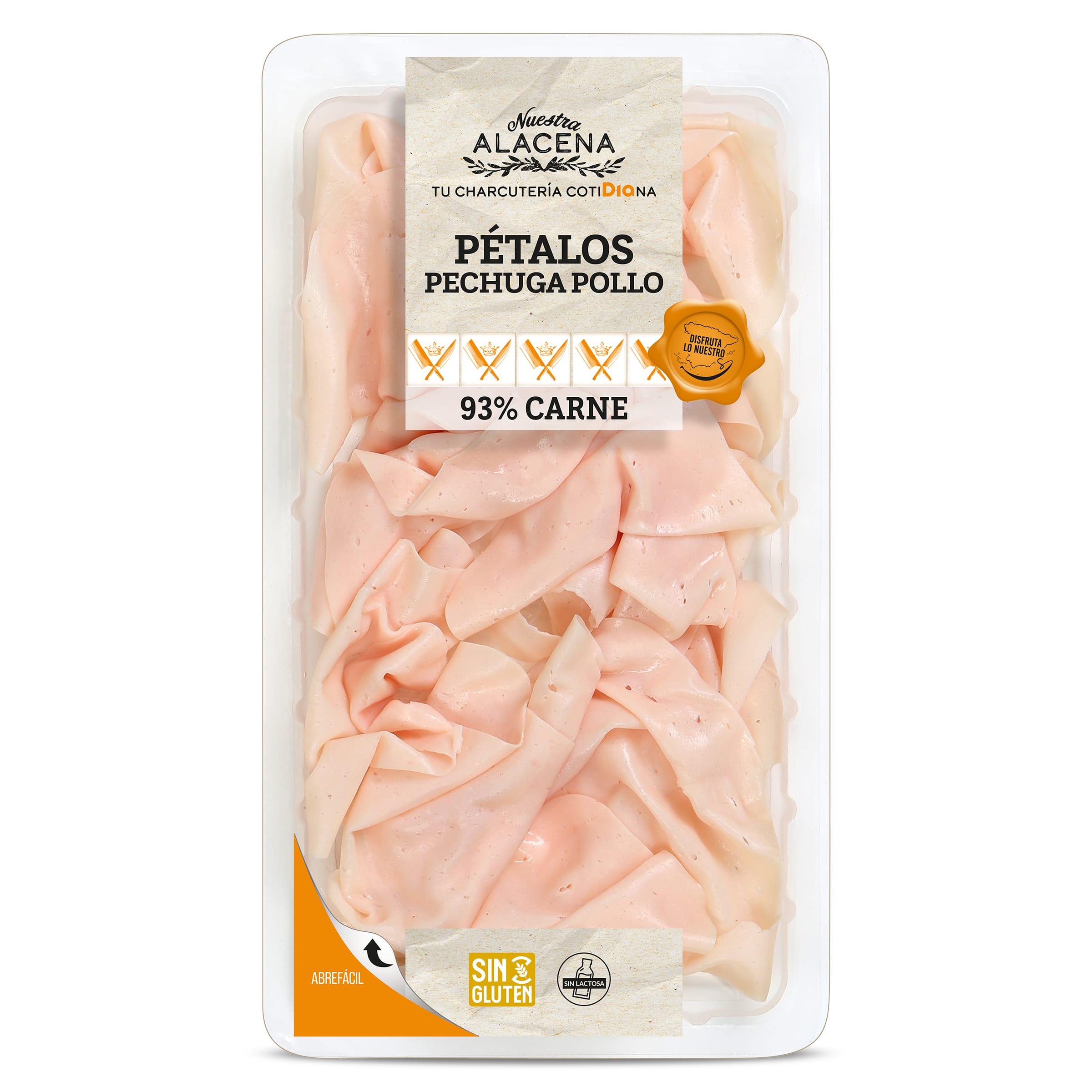 Pétalos de pechuga de pollo Dia Nuestra Alacena 90 g