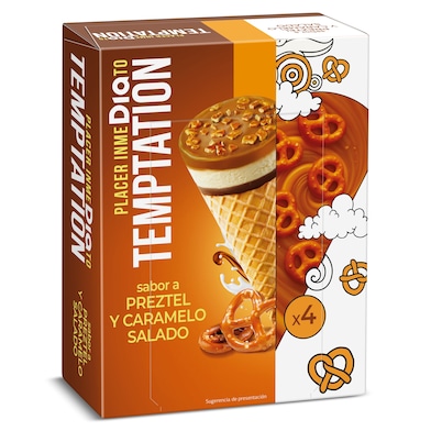 Conos sabor pretzel Dia Temptation 4 x 73 g-0 Conos sabor pretzel Dia Temptation 4 x 73 g-0