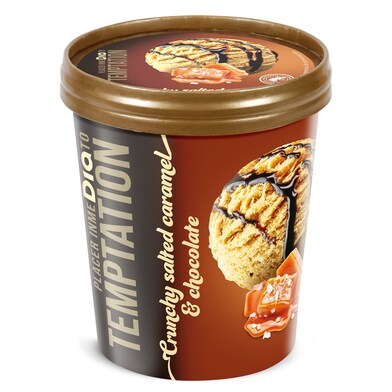 Tarrina de crunchy salted caramel y chocolate Dia Temptation 350 g-0 Tarrina de crunchy salted caramel y chocolate Dia Temptation 350 g-0
