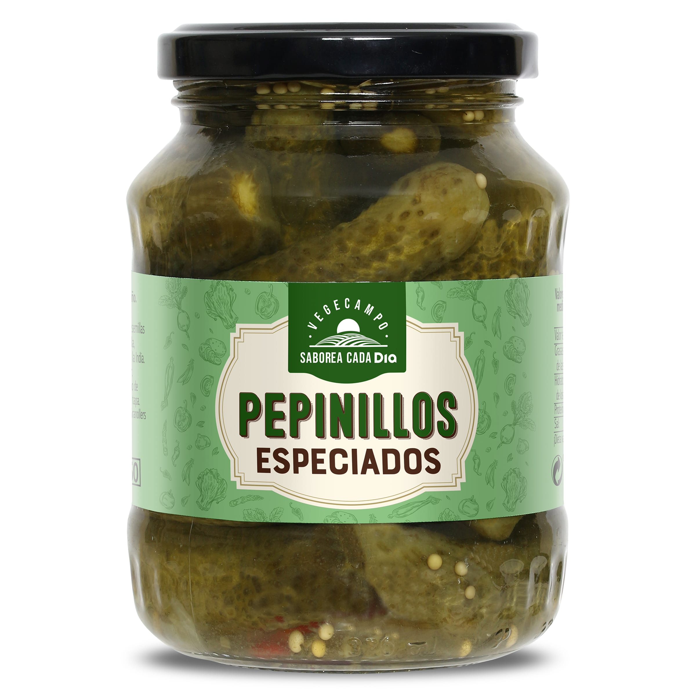 Pepinillos especiados Dia Vegecampo 190 g