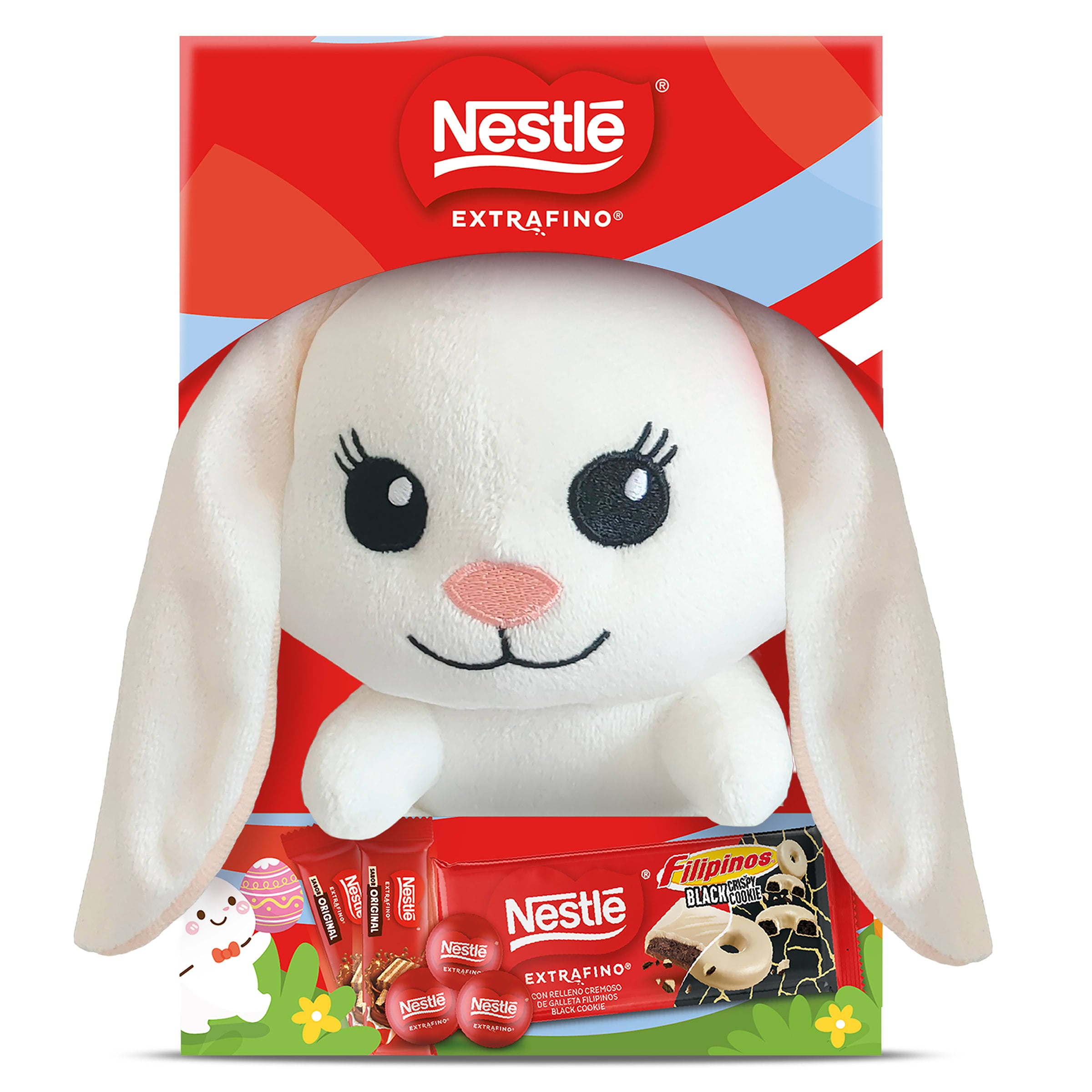 Chocolatinas + peluche conejo de Pascua Nestlé 142 g