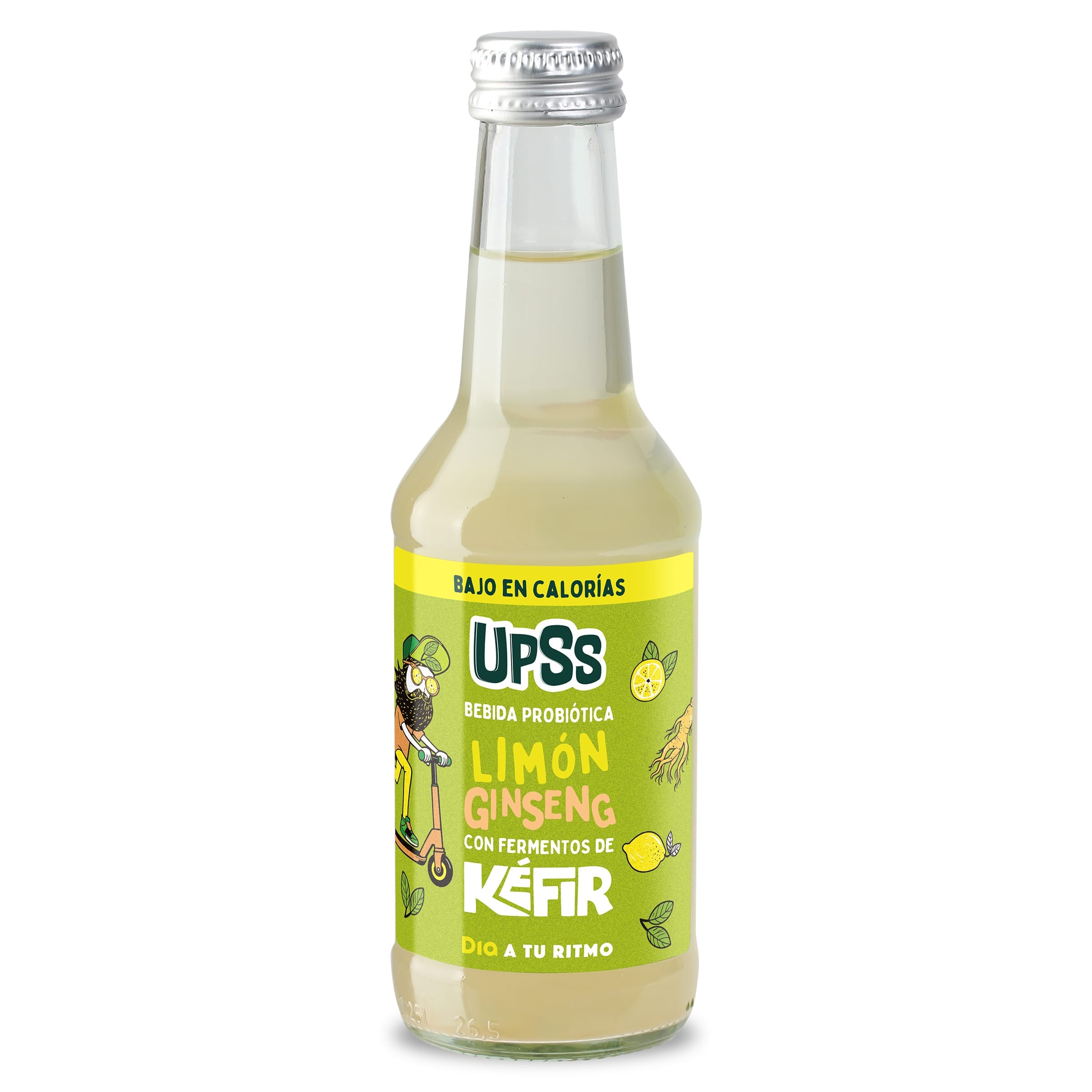 Bebida de limón y ginseng con kéfir Dia Upss 250 ml