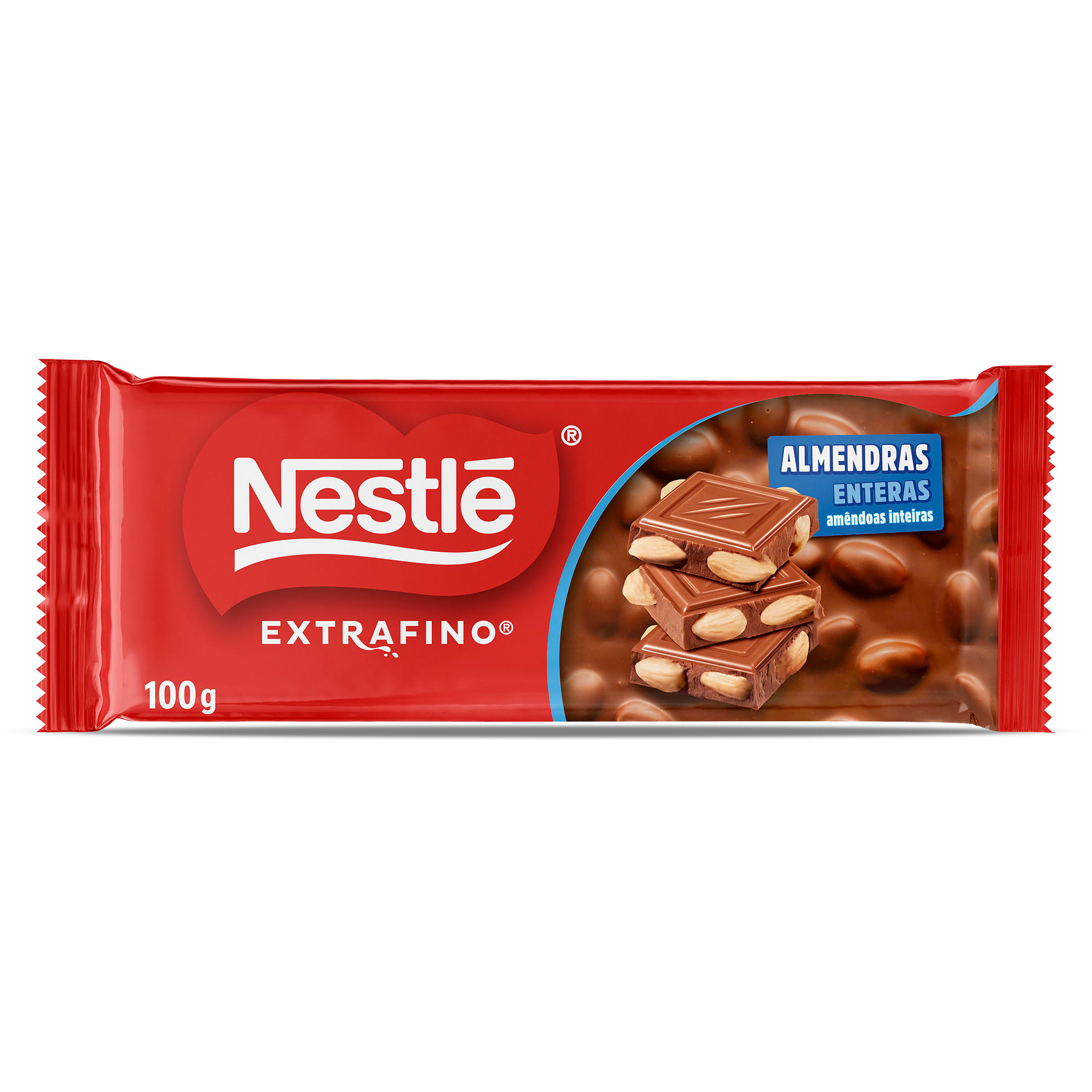 Chocolate con leche con almendras enteras Nestlé Extrafino 100 g