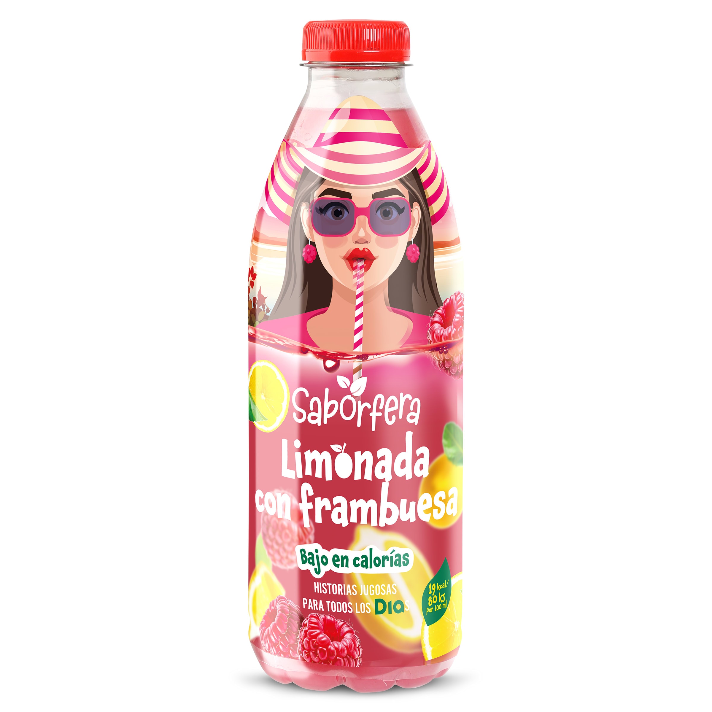 Limonada con frambuesa Dia Saborfera 1 L