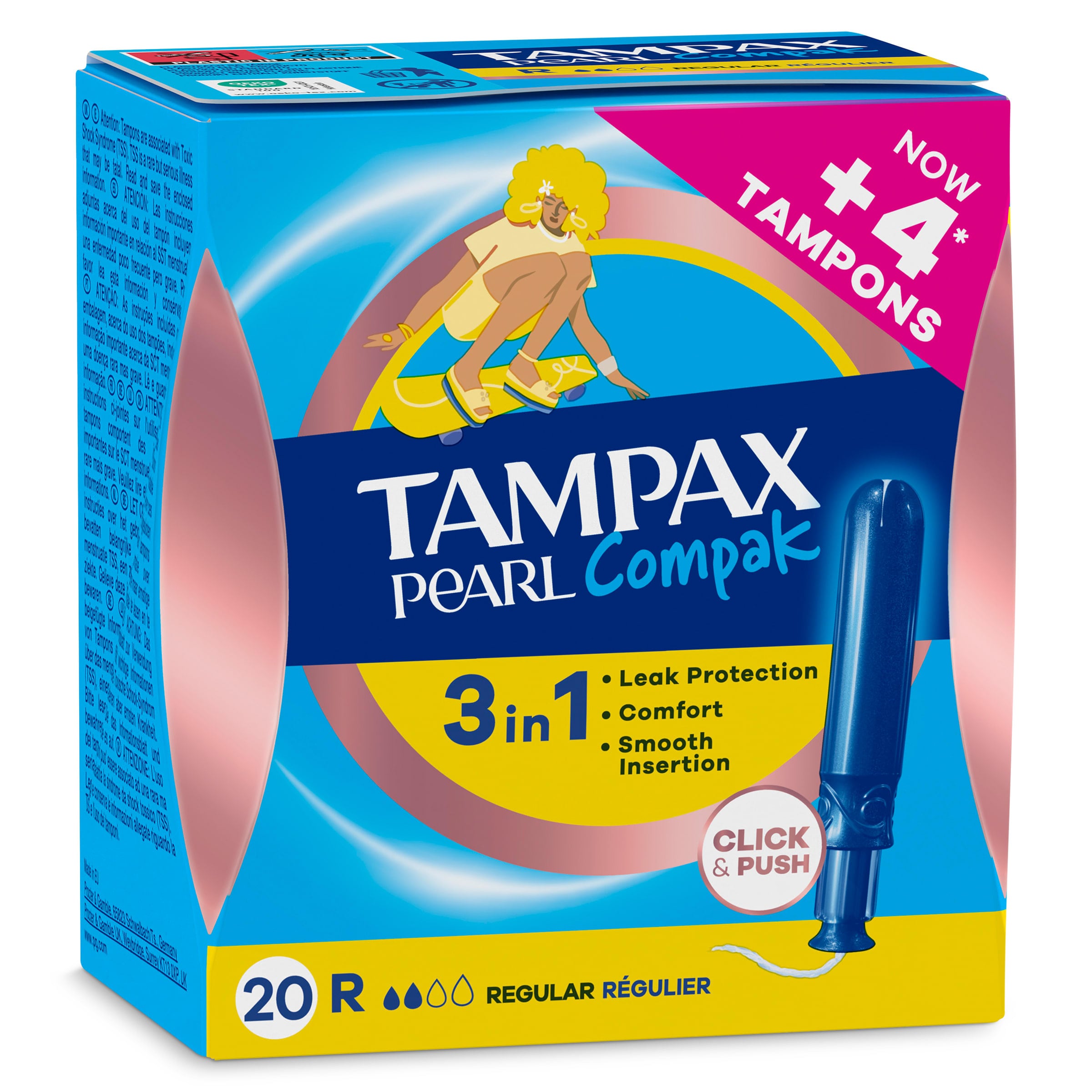 Tampax Compak Pearl regular 20 unidades