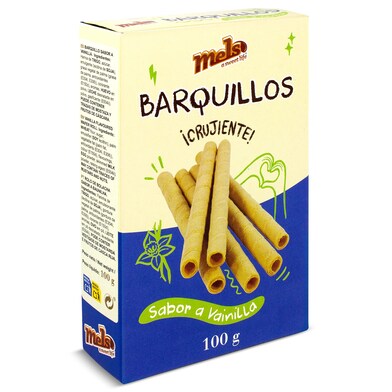 Barquillos sabor vainilla Mels 100 g-0 Barquillos sabor vainilla Mels 100 g-0
