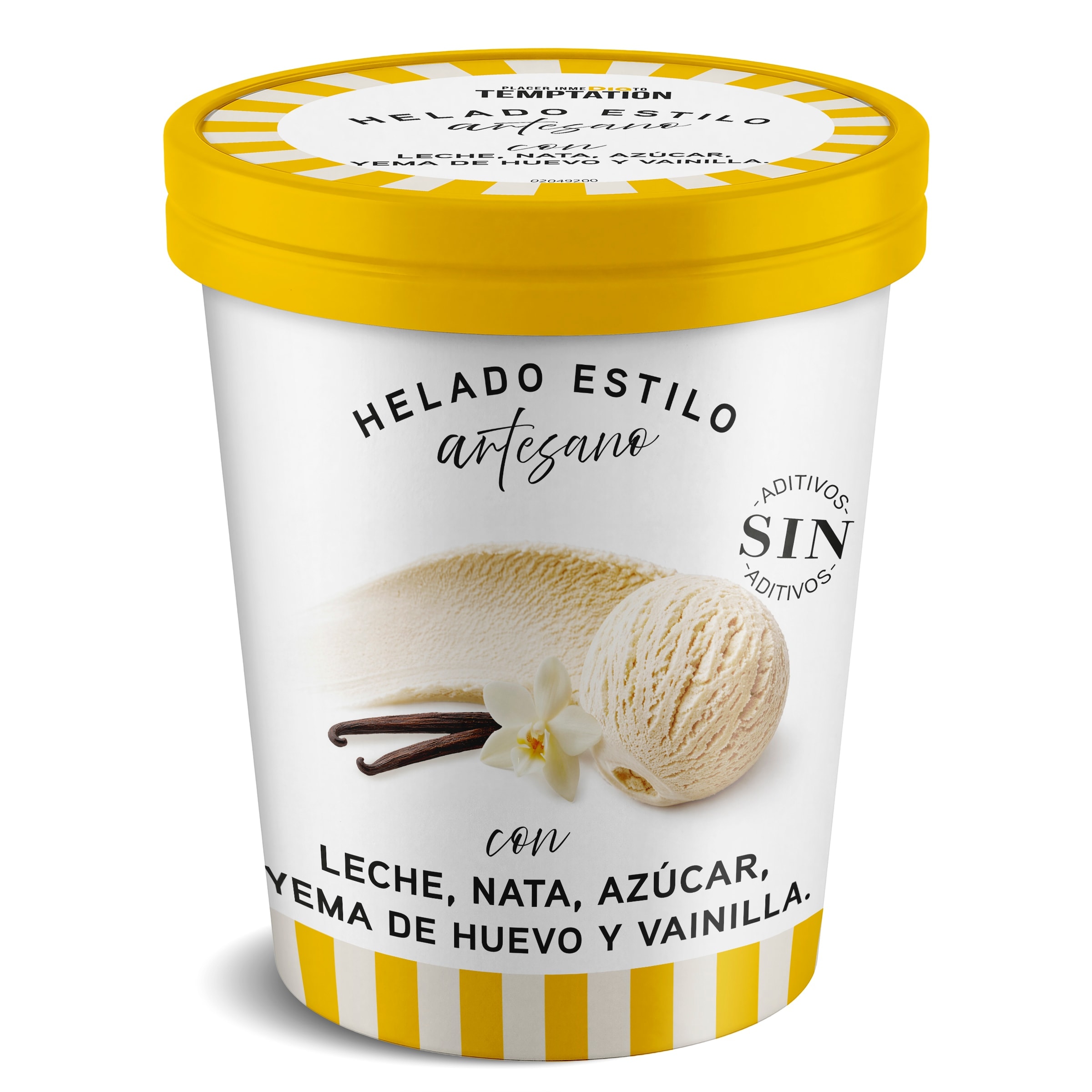 Tarrina de helado artesano de VAINILLA Dia Temptation 400 g