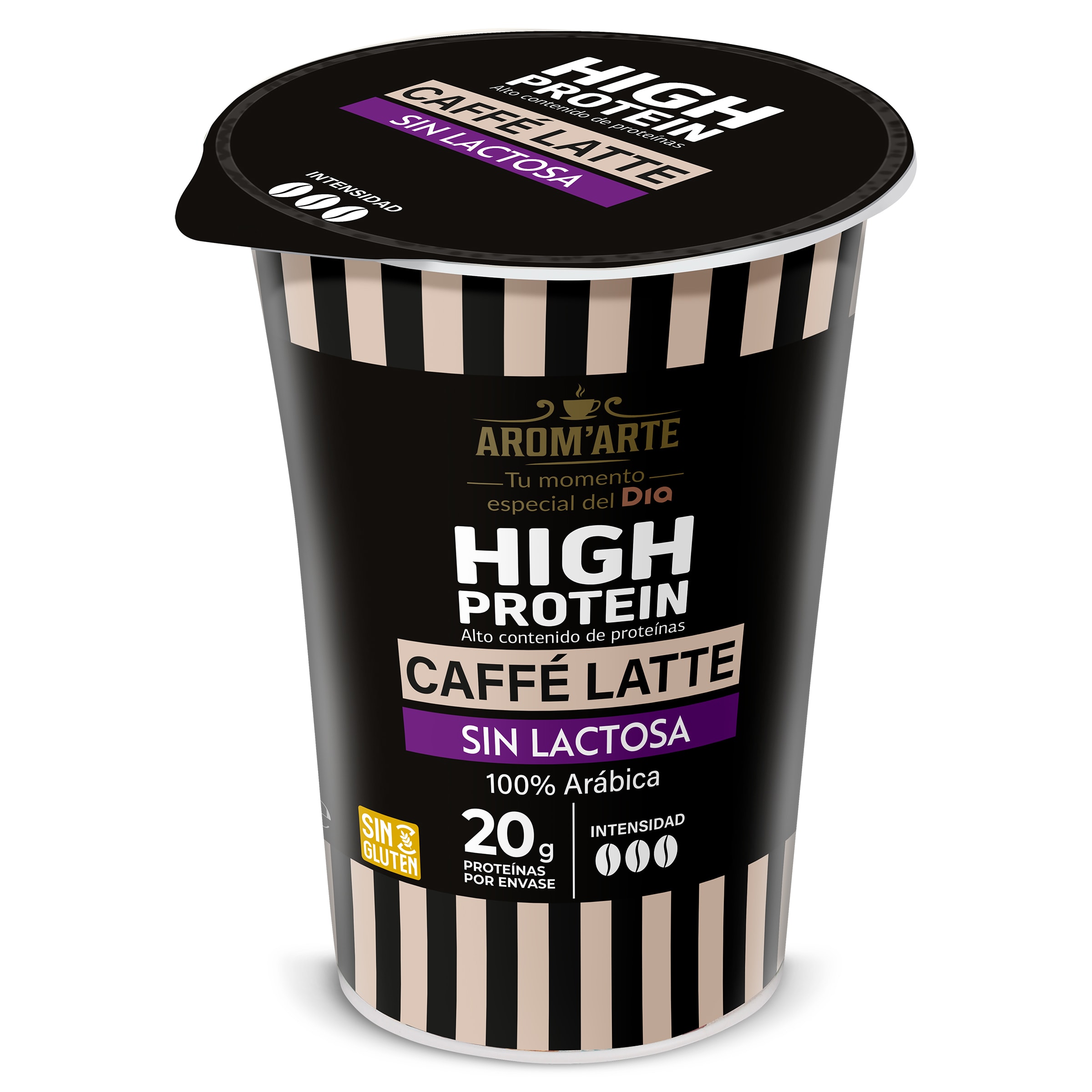 Café latte alto en proteínas Dia Arom'arte 250 ml