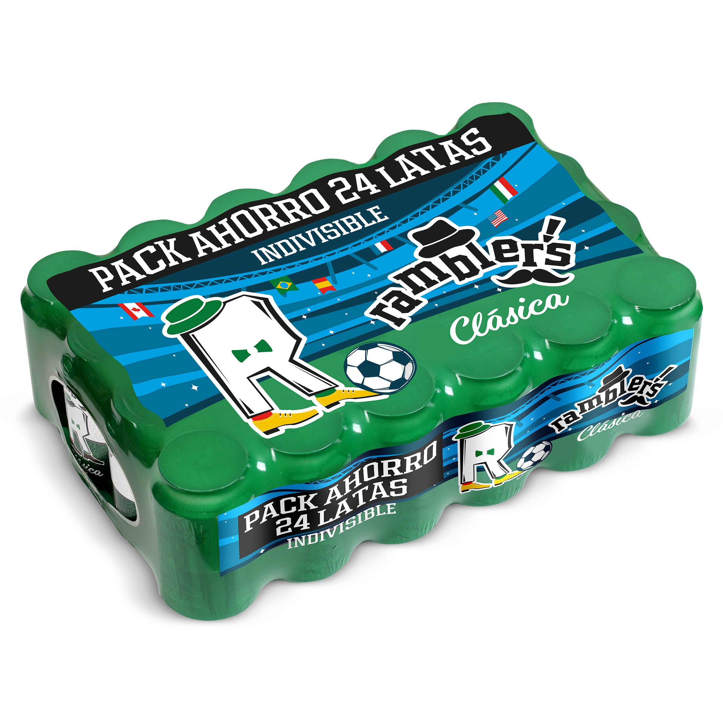 Cerveza clásica edición mundial Dia Ramblers pack 24 x 33 cl