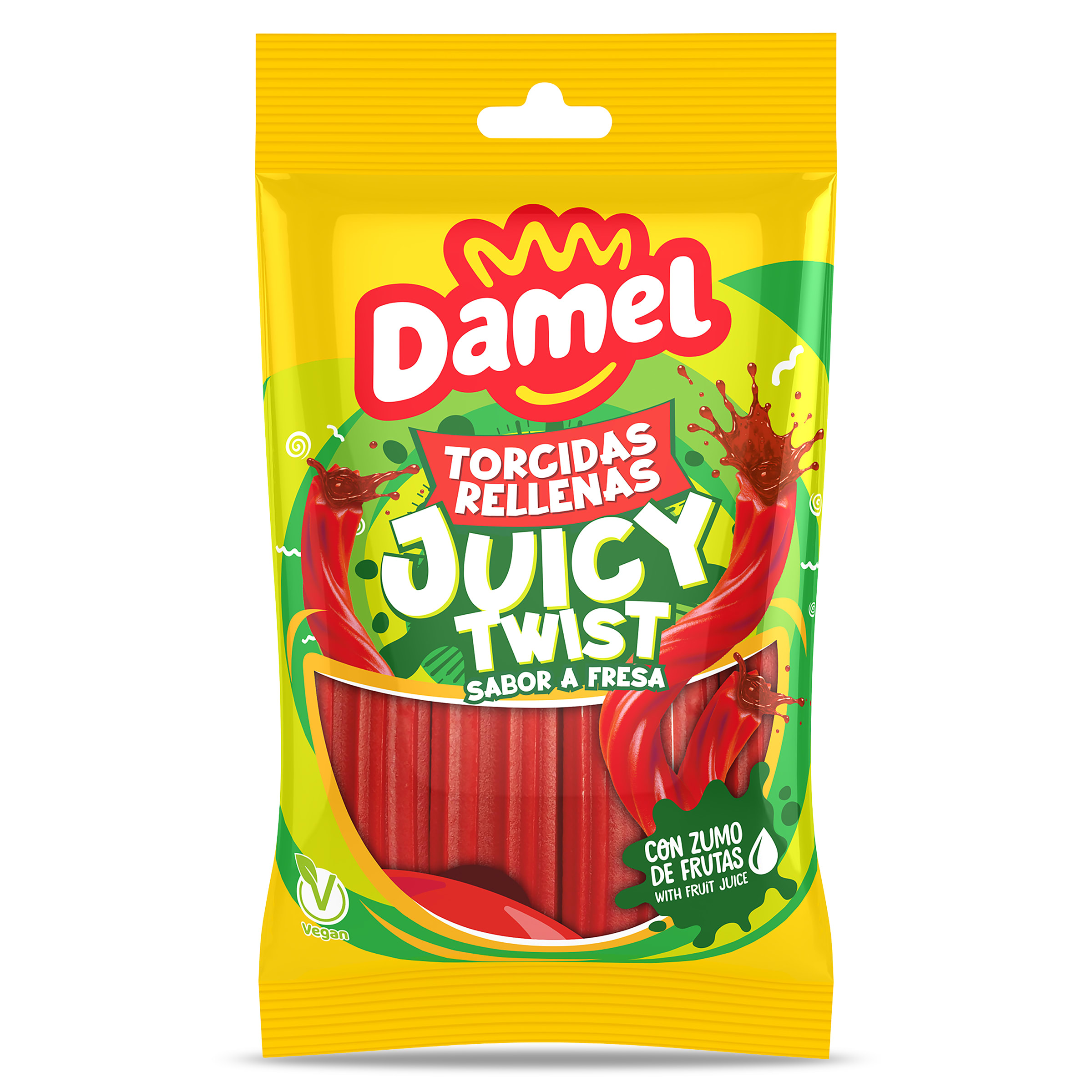 Regaliz rellenos torcido Damel 150 g