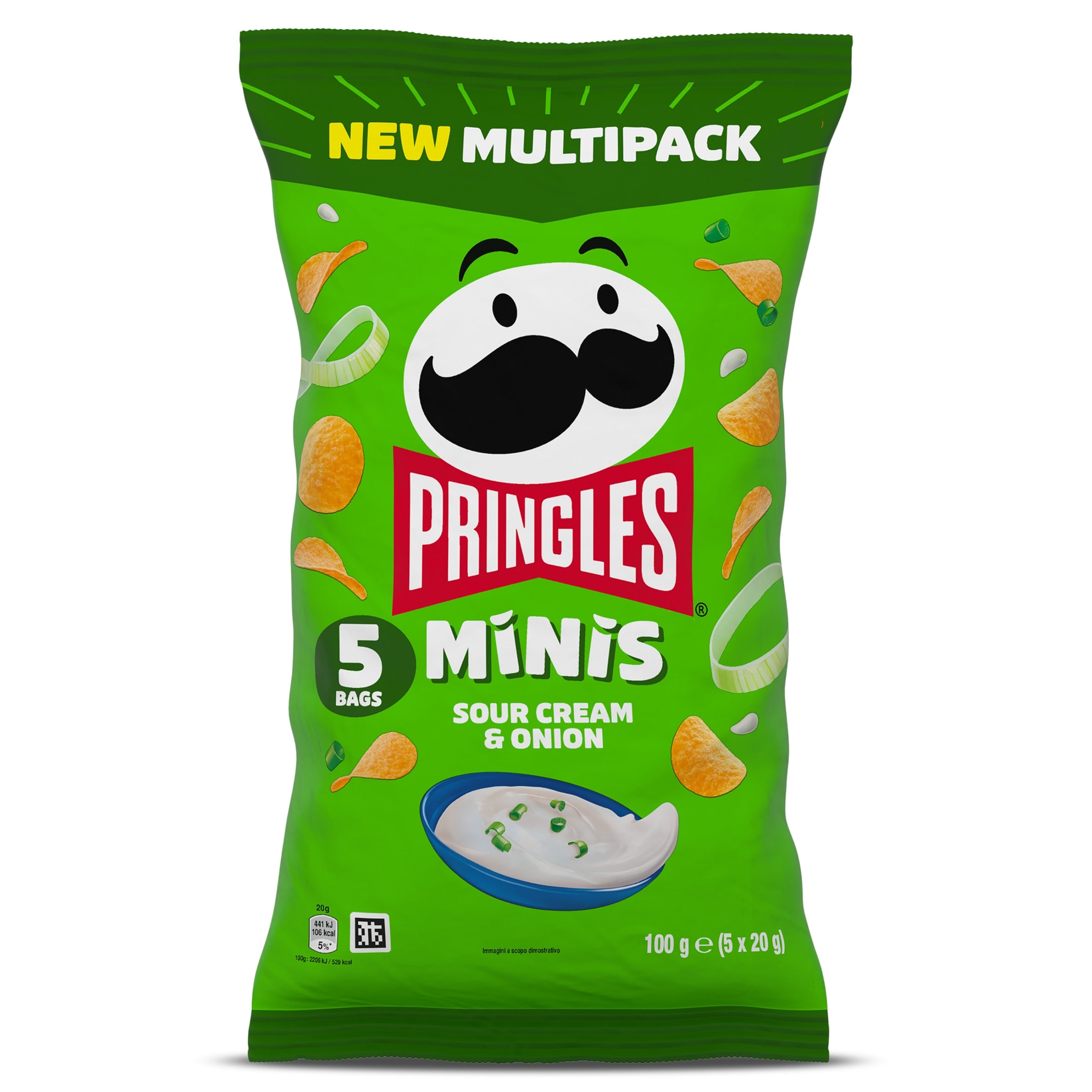 Pringles sour cream & onion mini 5 x 20 g
