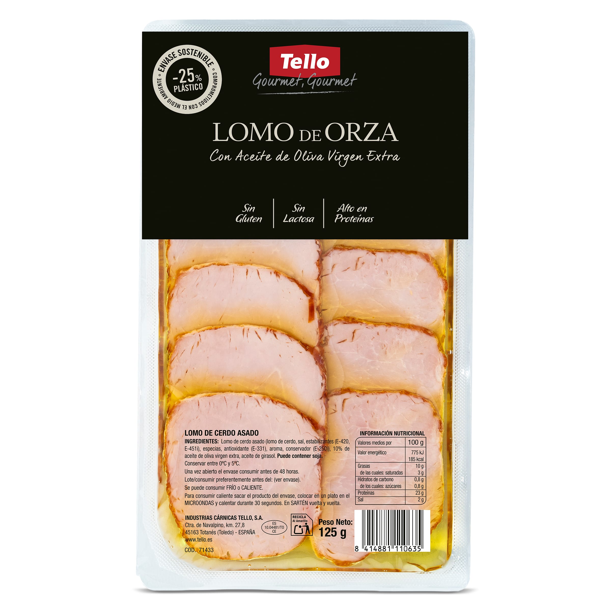 Lomo de orza Tello 125 g