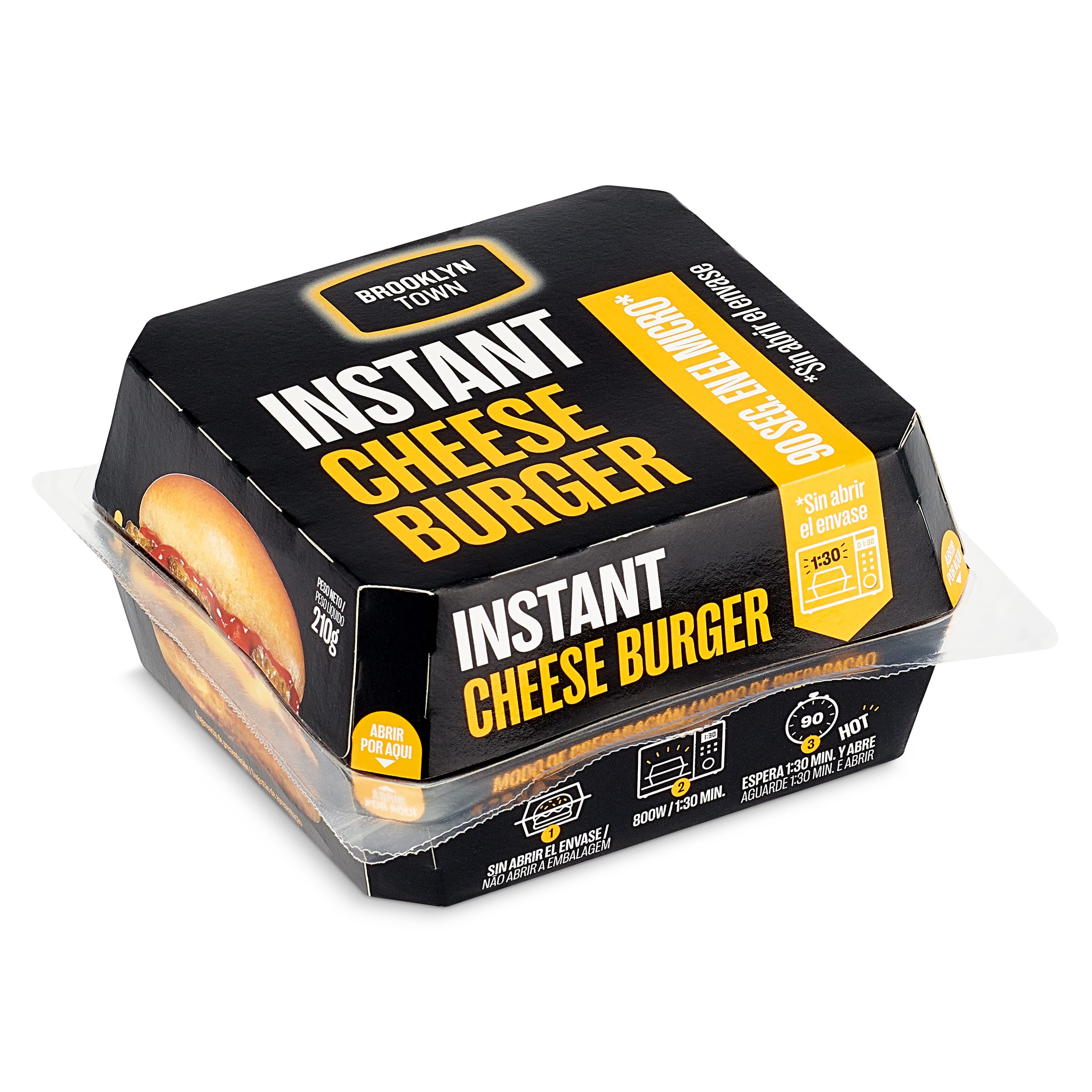 Hamburguesa con queso Brooklyng town 210 g