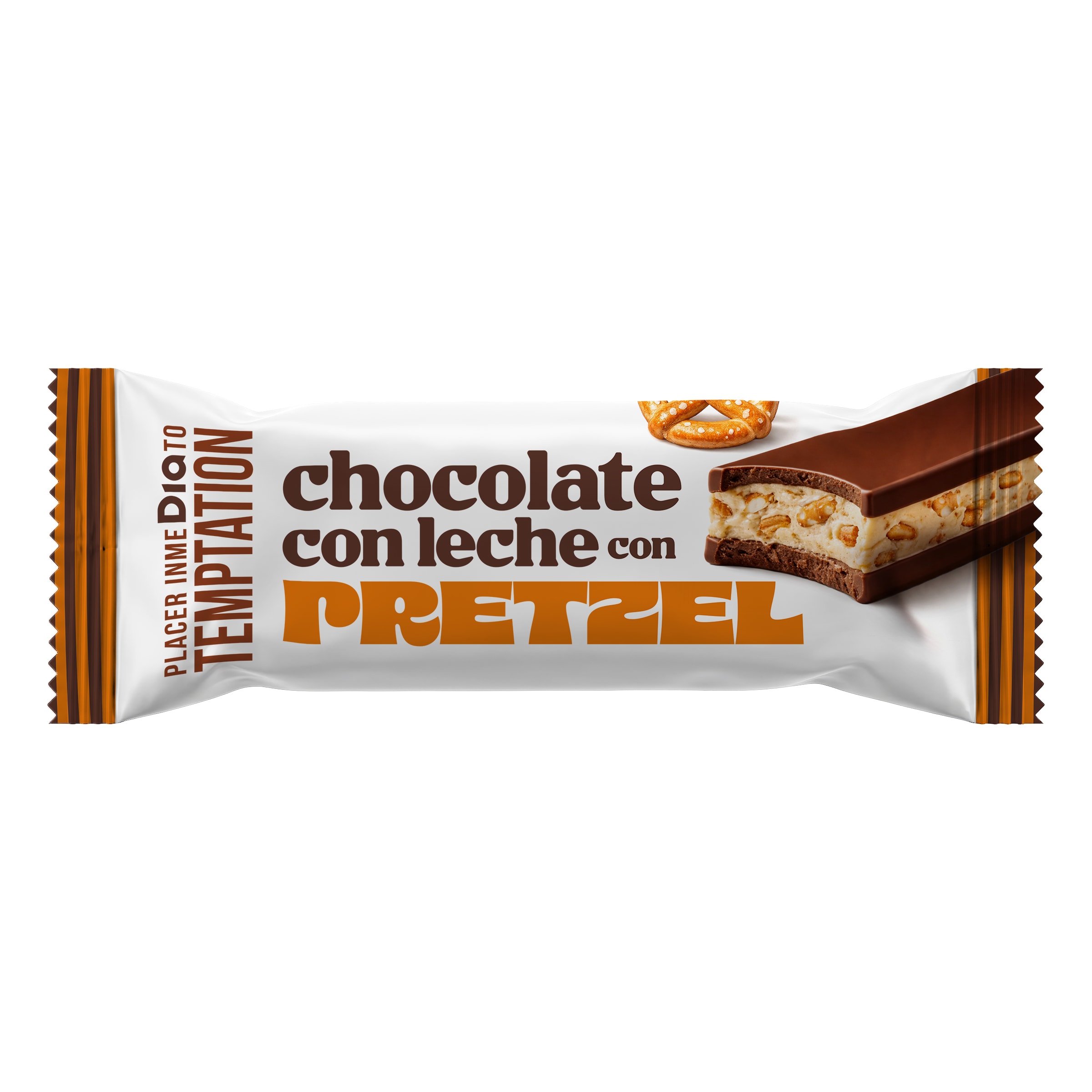 Barrita de chocolate con leche con pretzel Dia Temptation 40 g
