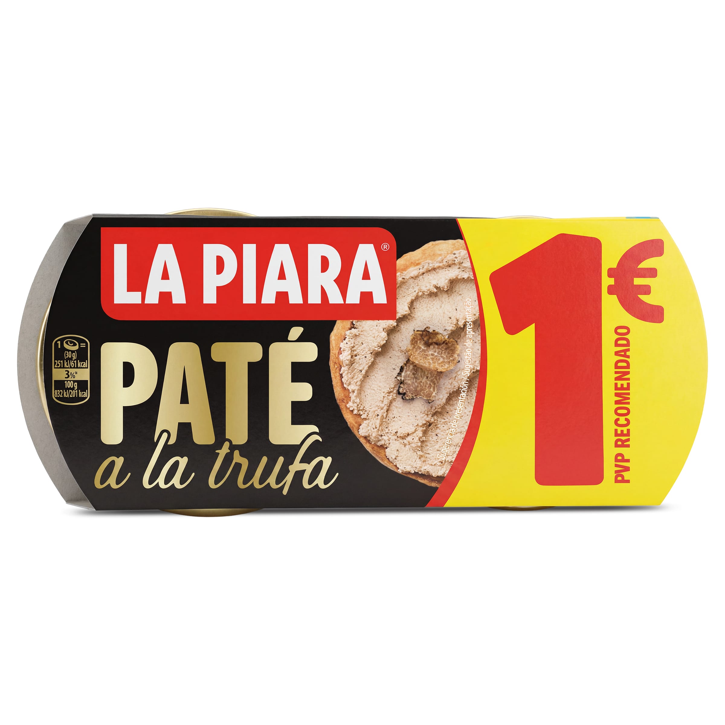Paté a la trufa La piara 2 x 75 g
