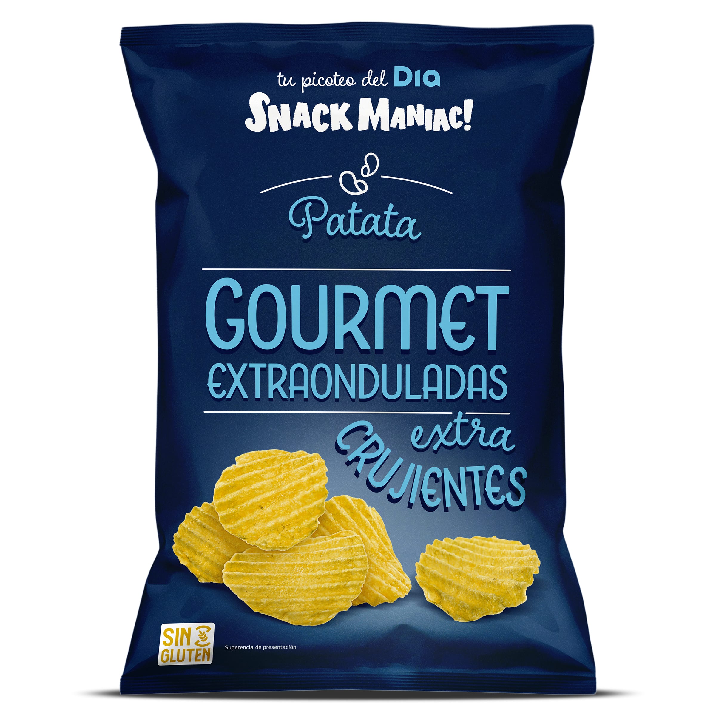 Patatas fritas gourmet extraonduladas Dia Snack Maniac 150 g