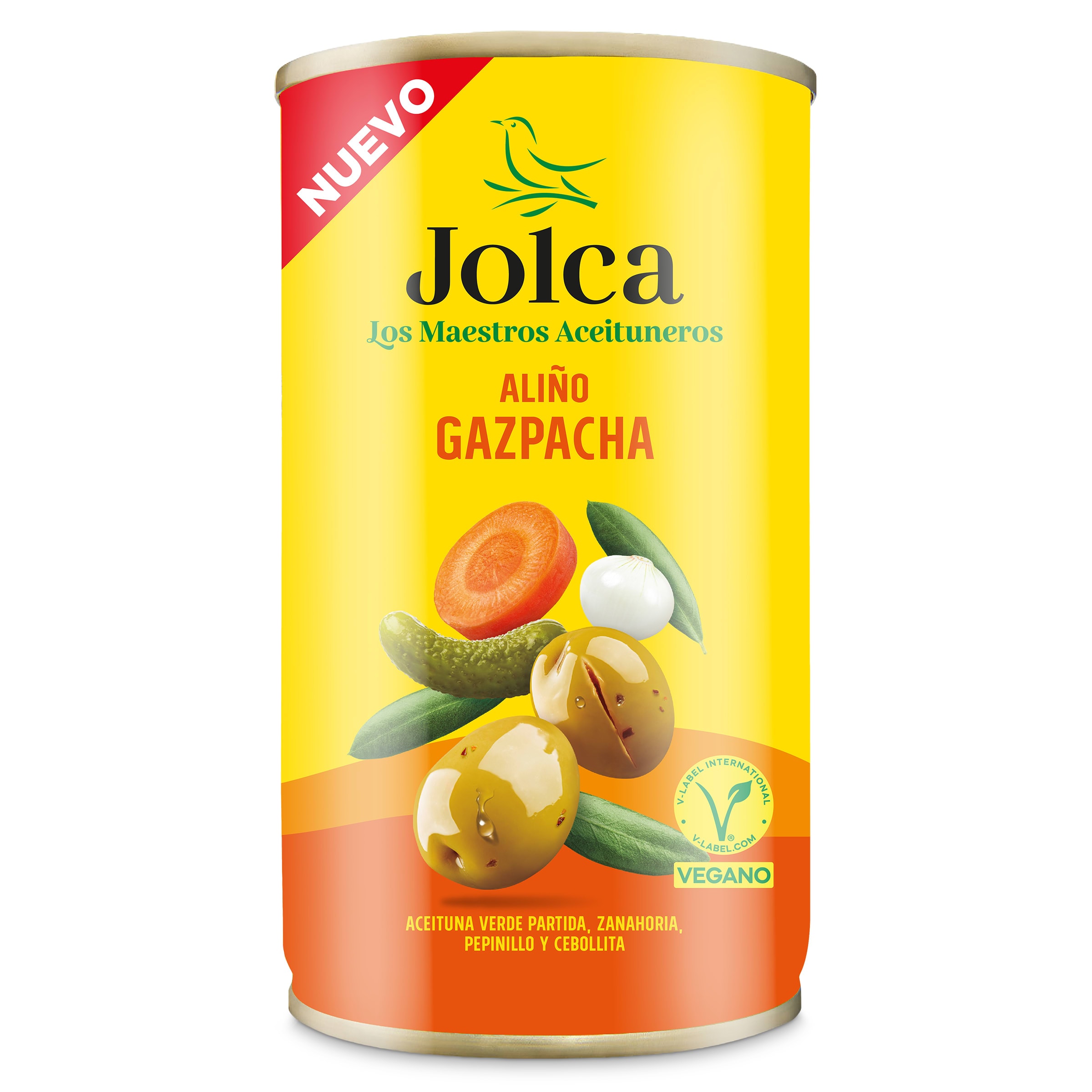 Aceitunas aliño gazpacha Jolca frasco 185 g
